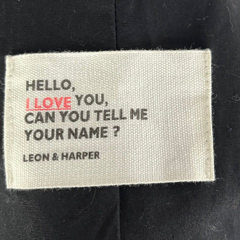 Leon & Harper Monochrome Check Wool Mix Blazer S