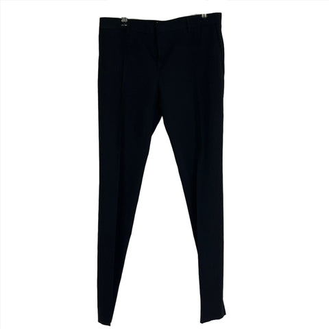Saint Laurent Black Black Wool Tapered Pants XS