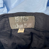 Jean Muir Vintage 70s Black Pleat Maxi Skirt XS/S