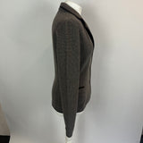 Loro Piana Brown & Ecru Knit Cashmere Jacket S