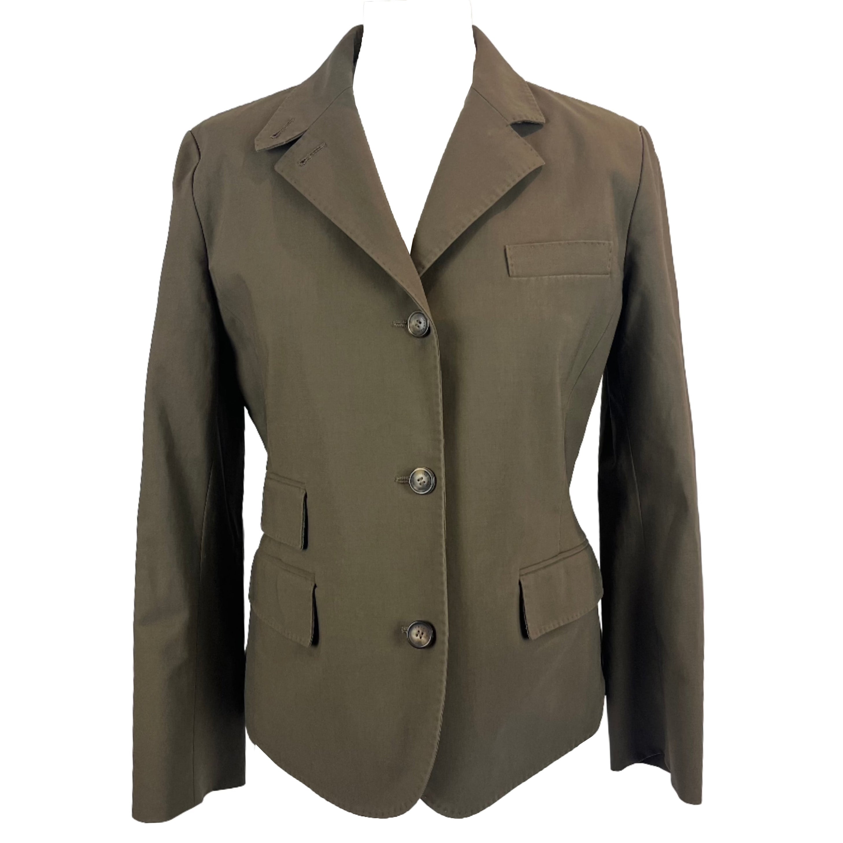 Loro Piana Olive Stretch Cotton Jacket S