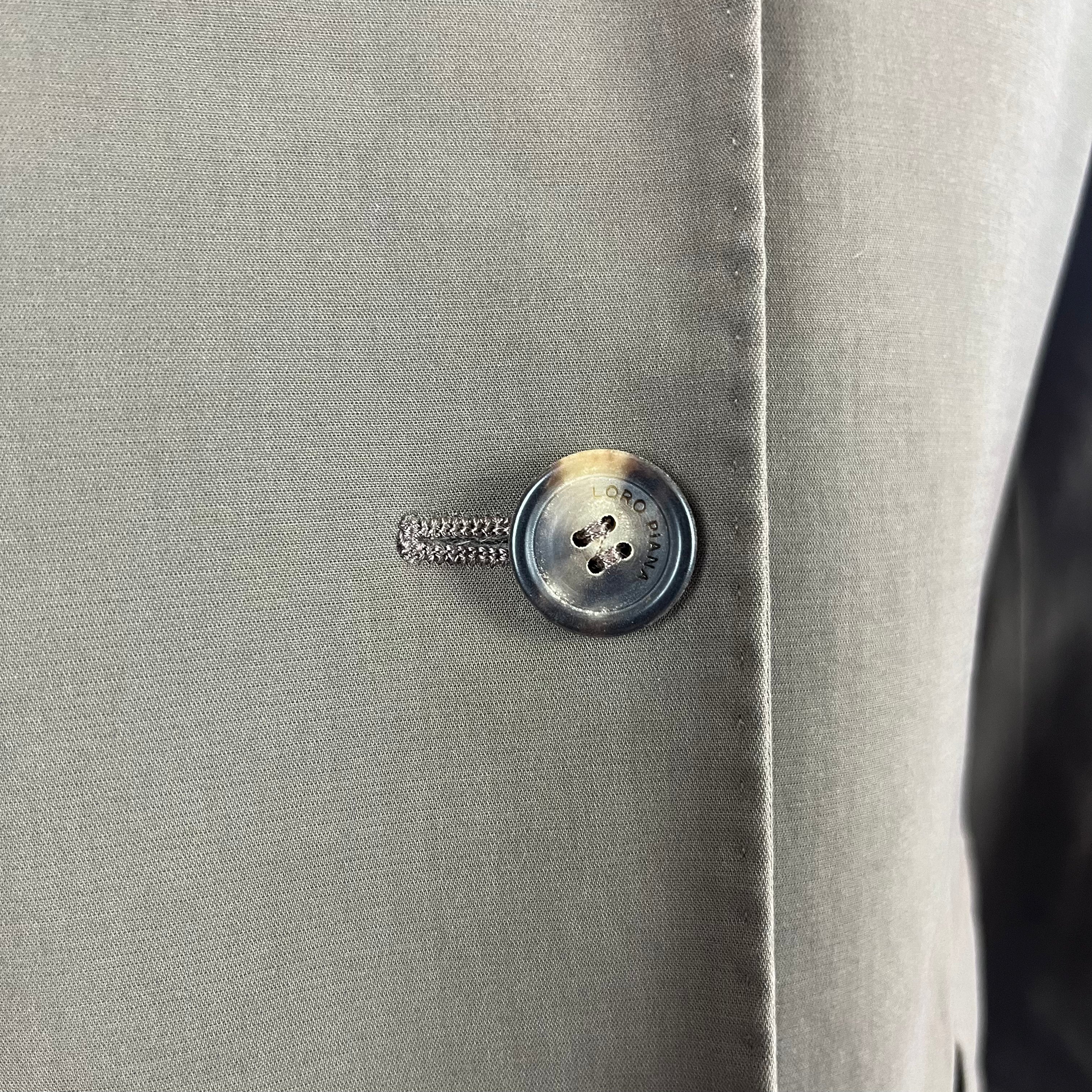 Loro Piana Olive Stretch Cotton Jacket S