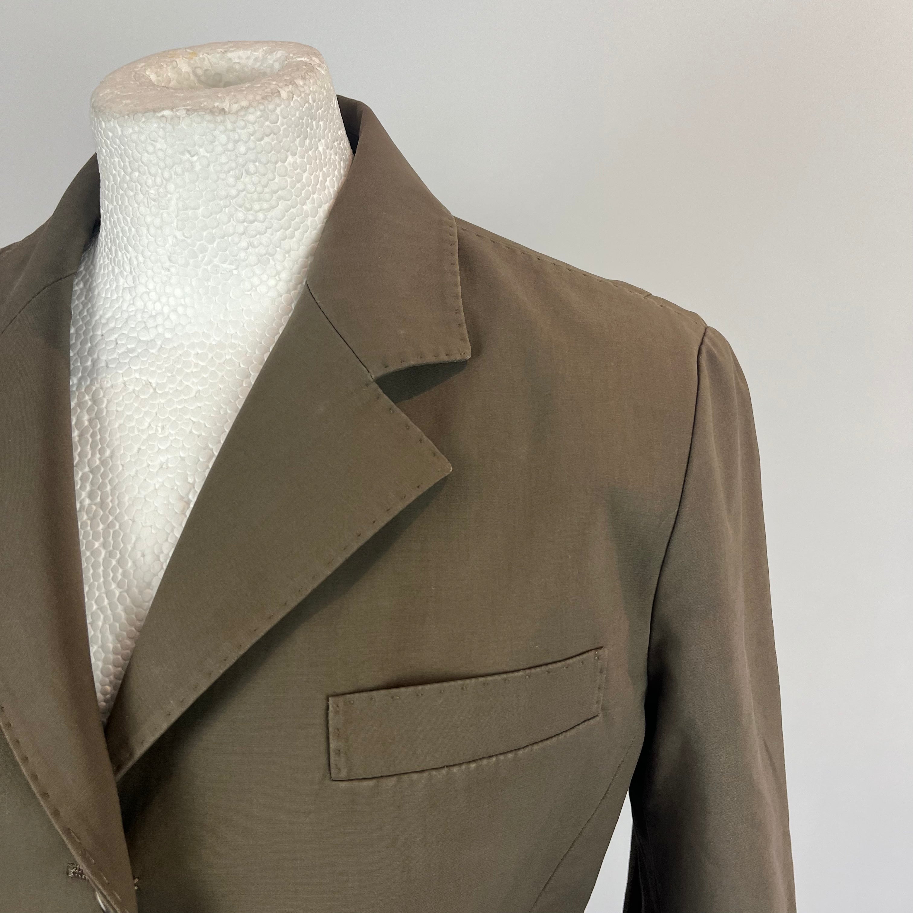 Loro Piana Olive Stretch Cotton Jacket S