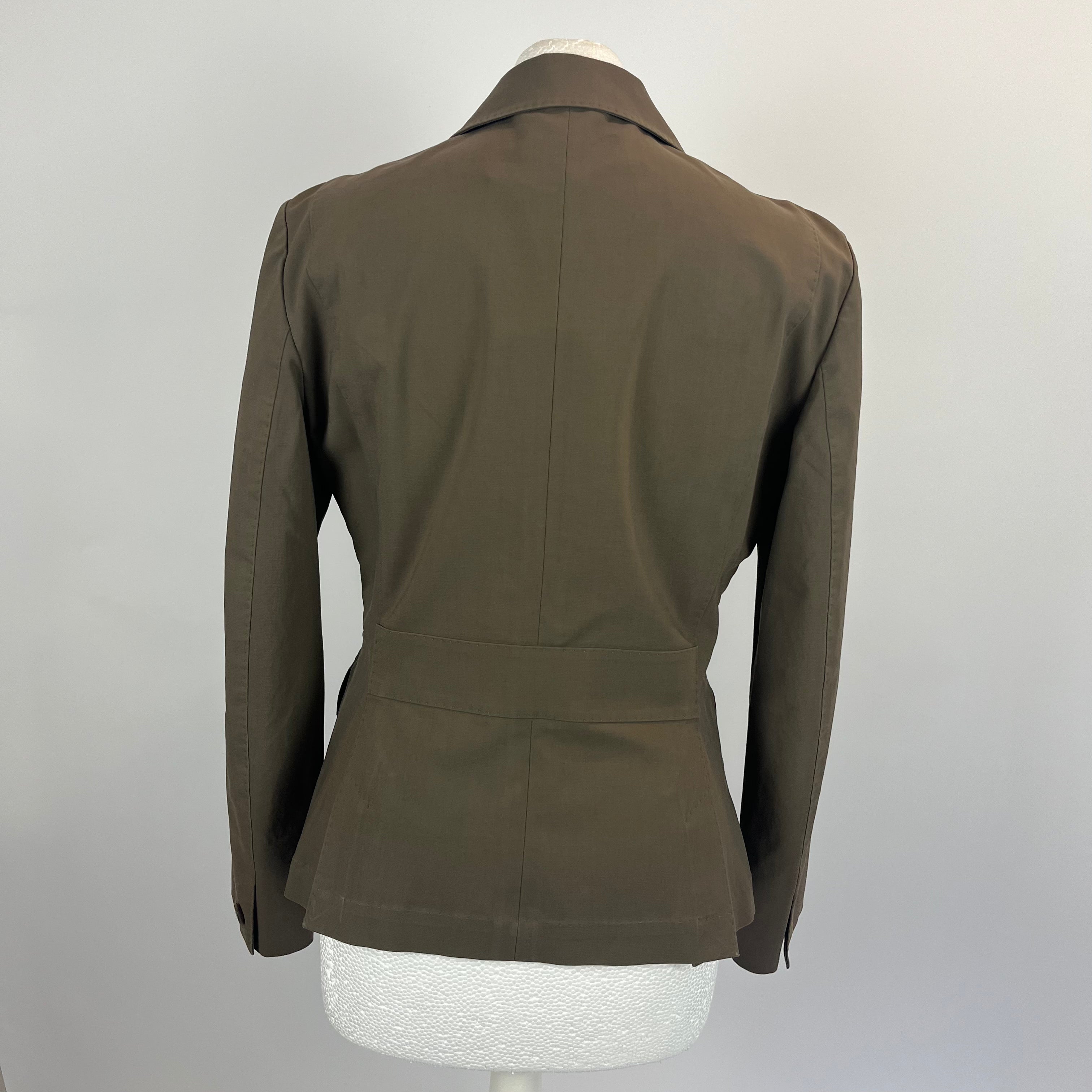 Loro Piana Olive Stretch Cotton Jacket S