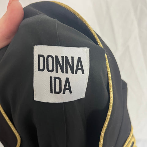 Donna Ida Brand New £395 Black Sgt Pepper Jacket M