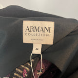 Armani Collezioni Black Ecru & Pink Weave Jacket M