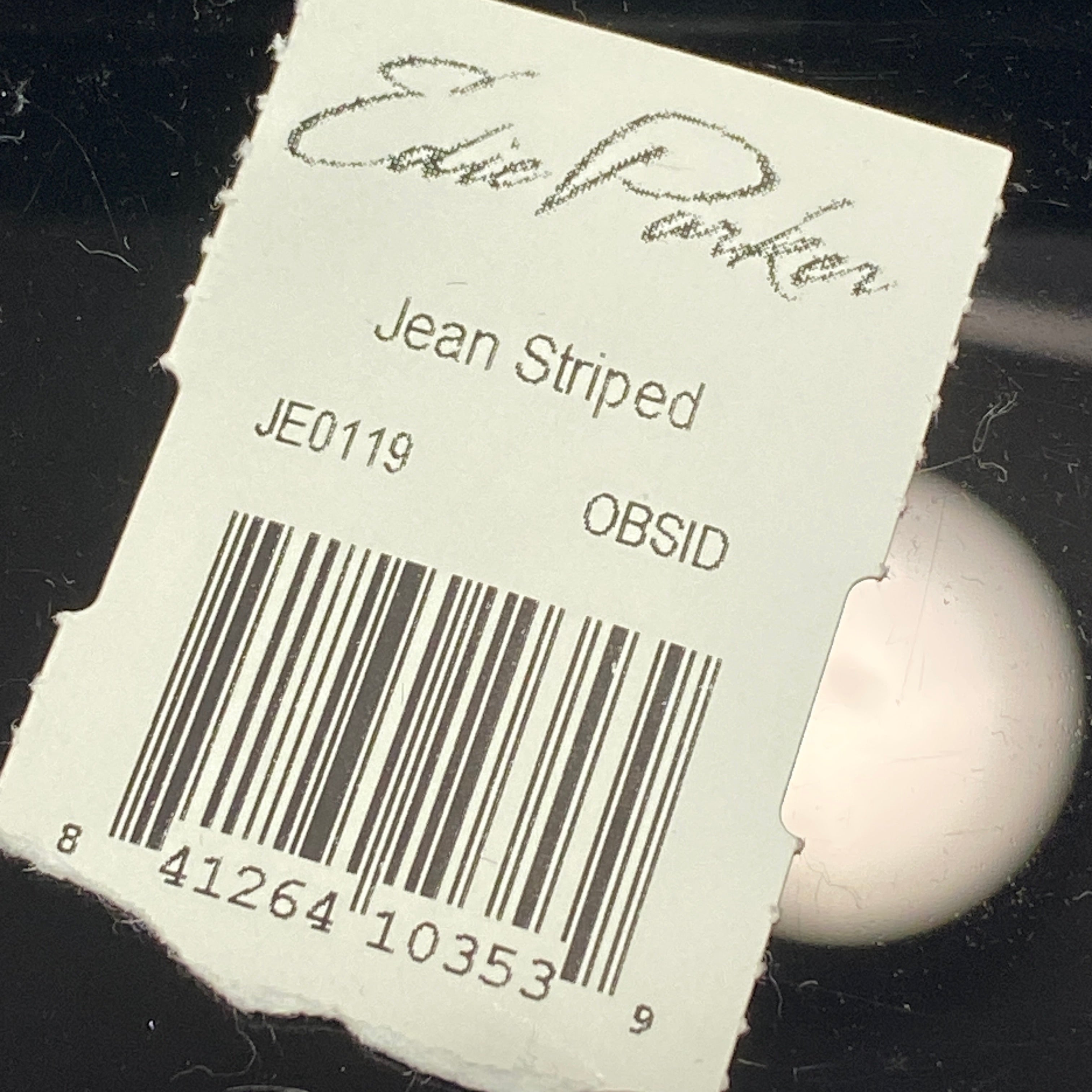 Edie Parker New Black Metallic Stripe Box Jean Clutch Bag