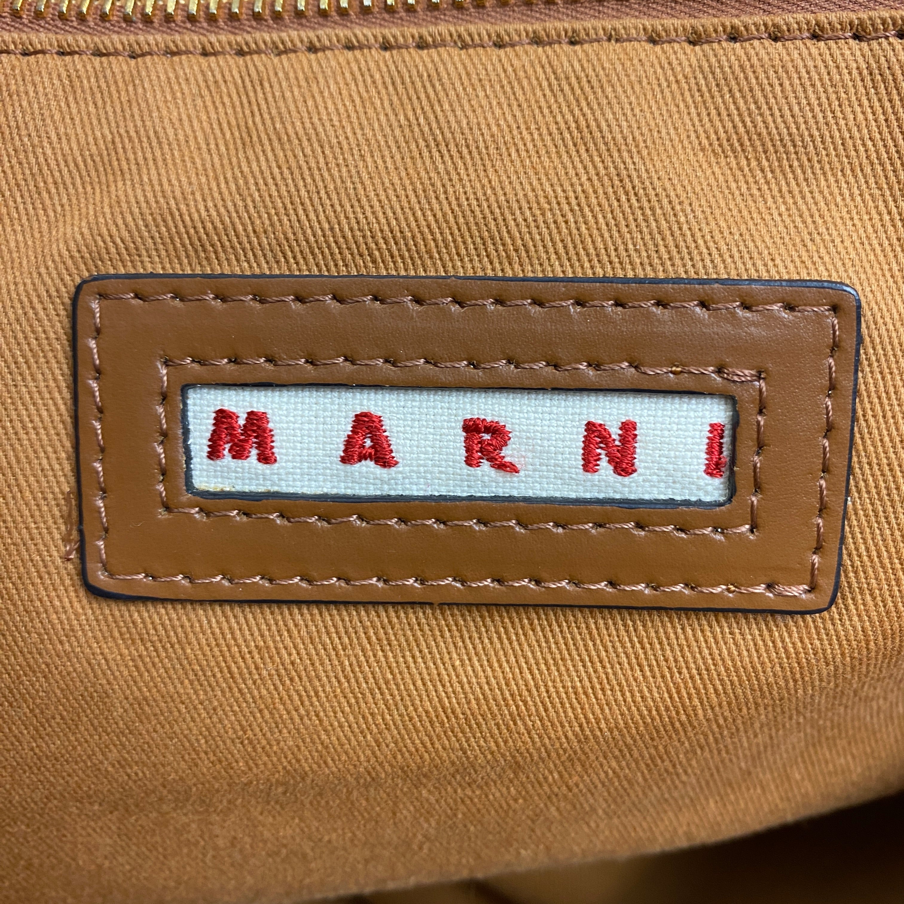 Marni Large Natural Fringed Marcel Raffia Tote Bag