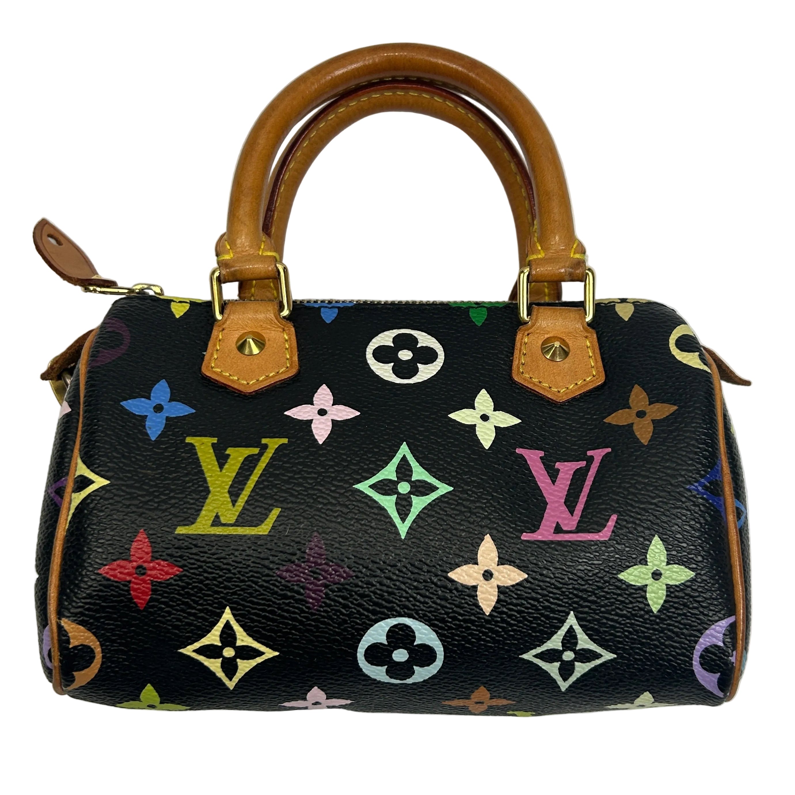 Louis Vuitton Multicolore Black Murakami Mini Speedy Bag