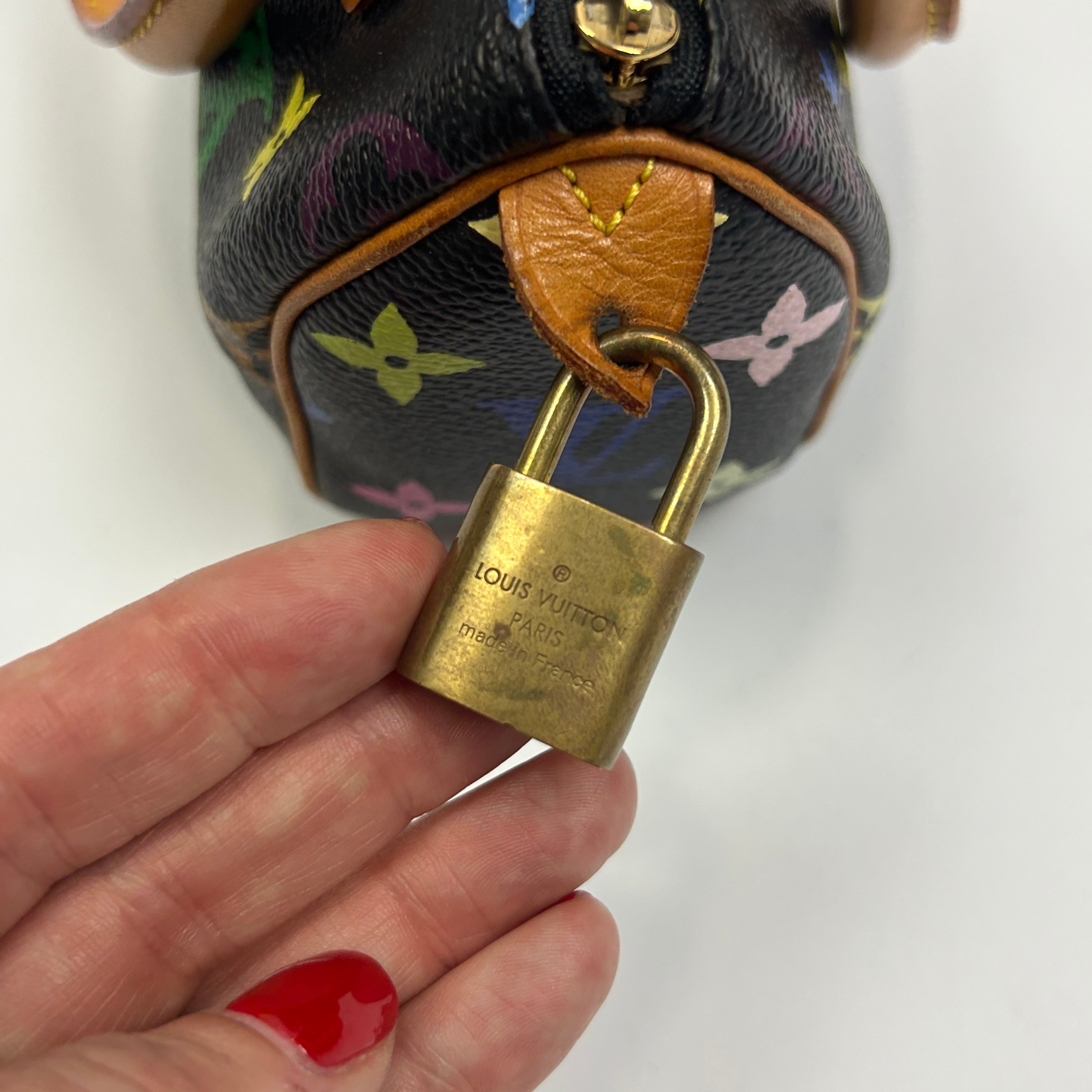 Louis Vuitton Multicolore Black Murakami Mini Speedy Bag