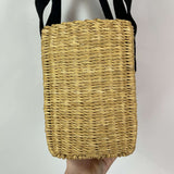 Muun Brand New Medium Lined Wicker Basket Bag