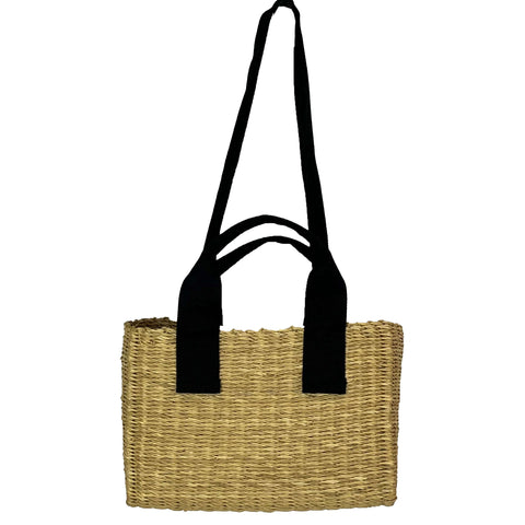 Muun Brand New Medium Lined Wicker Basket Bag