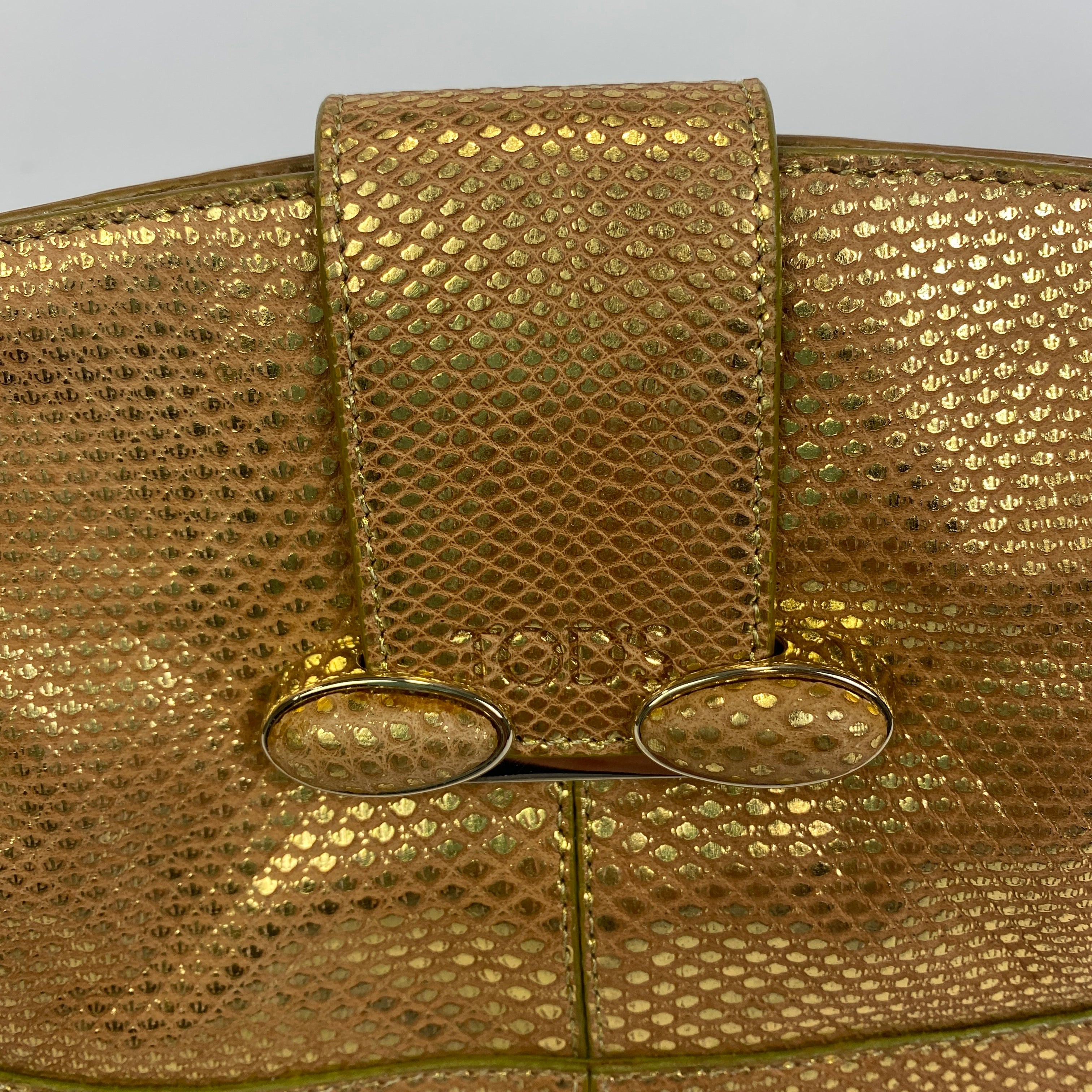 Tod's Rose Gold Venghe Pochette Clutch