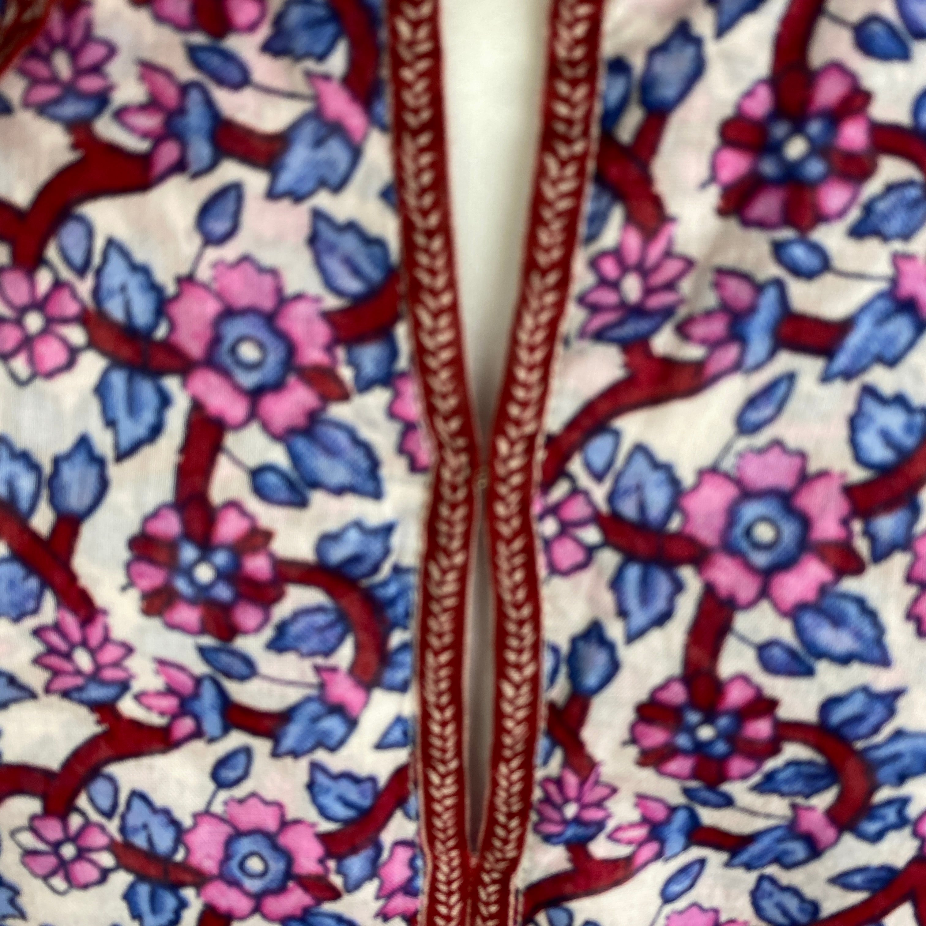 Isabel Marant Etoile New £425 Blue & Pink Gilinesia Midi Dress XS