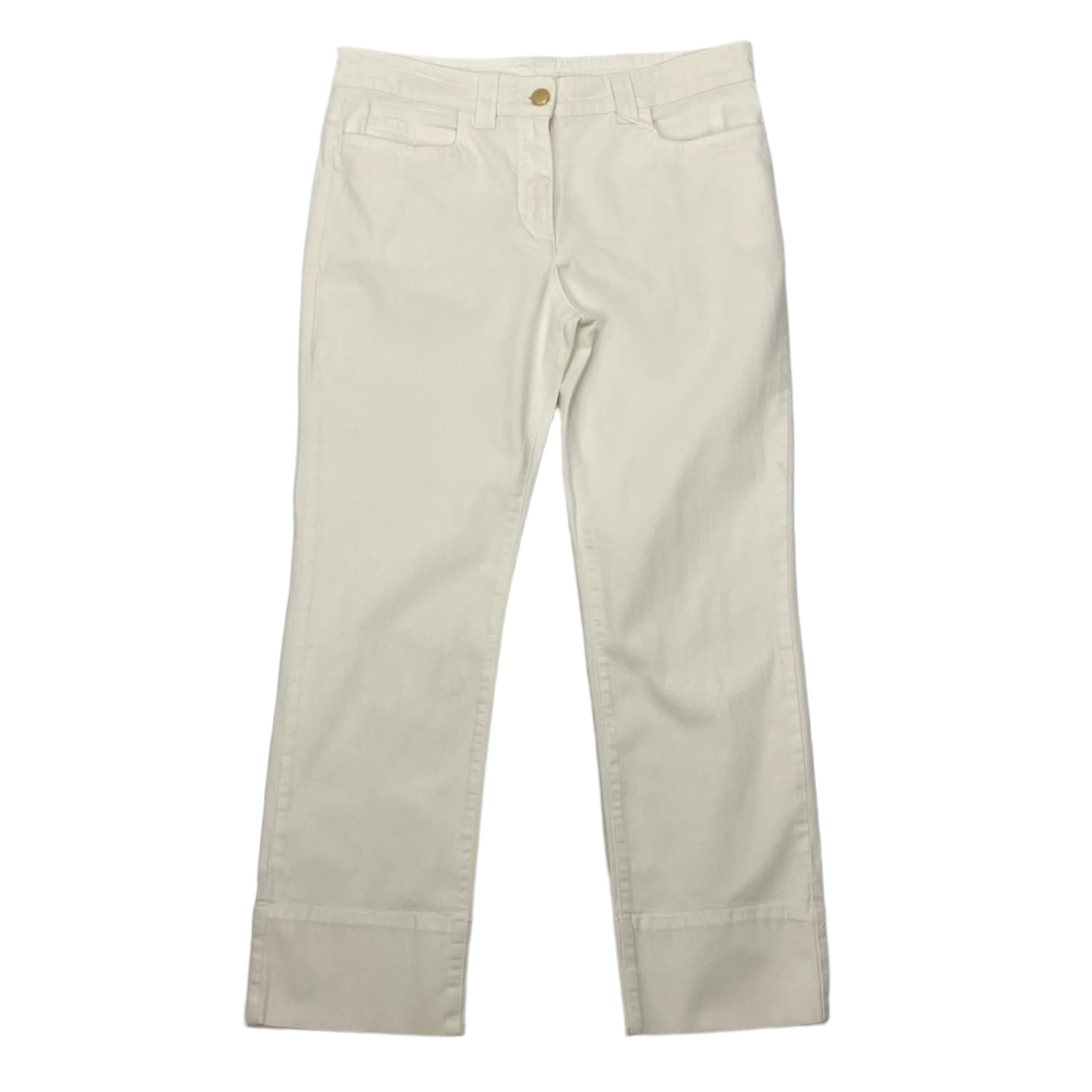 Loro Piana White Crop Jeans L