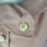 Christian Dior Pink Puppytooth Check Short Sleeve Jacket  XL