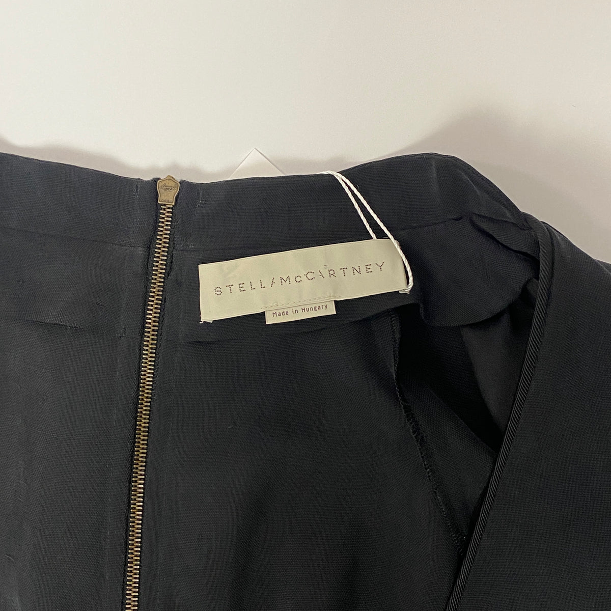 Stella McCartney Black Silk Twill Tuxedo Jumpsuit XL