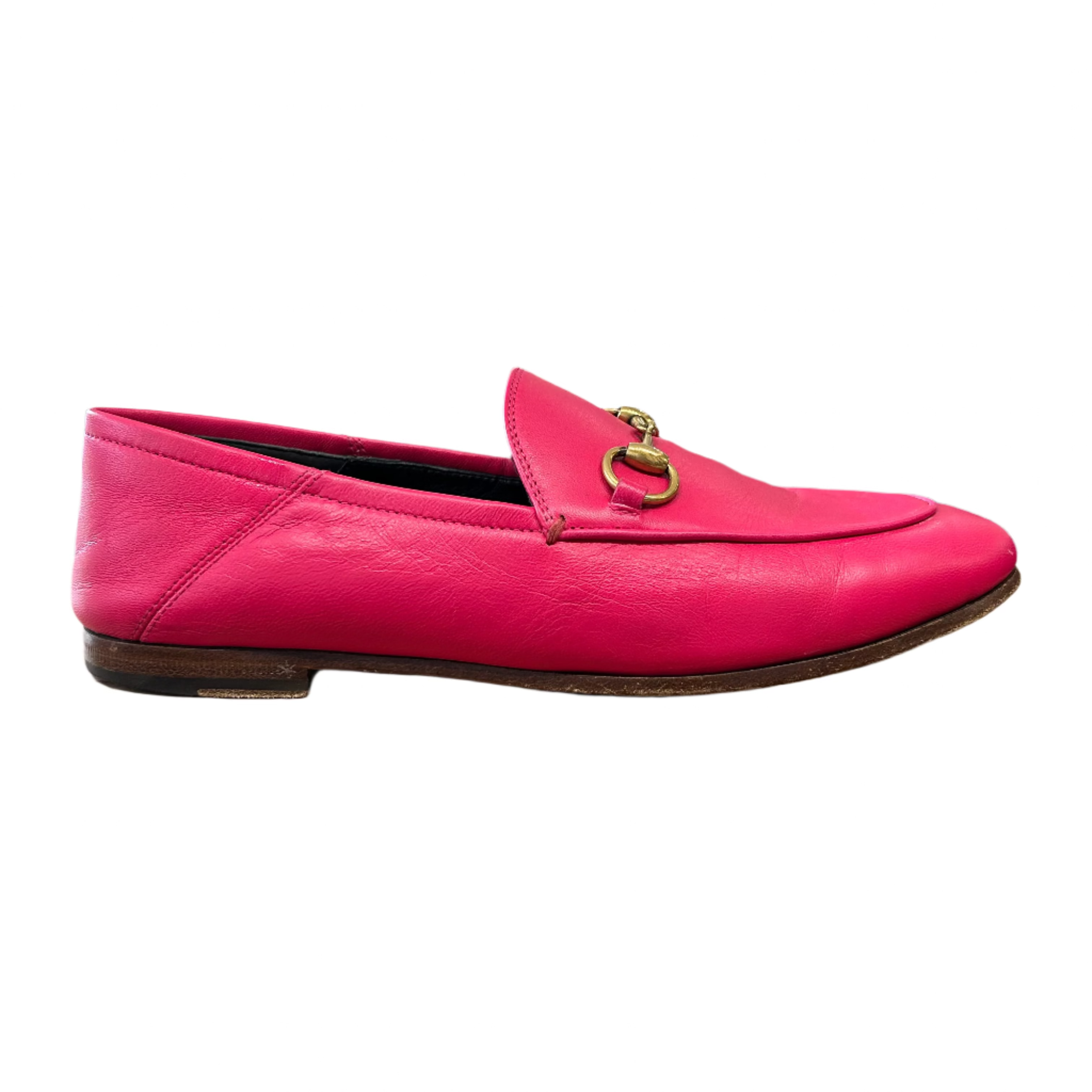 Gucci Bright Pink Princeton Loafers 35.5