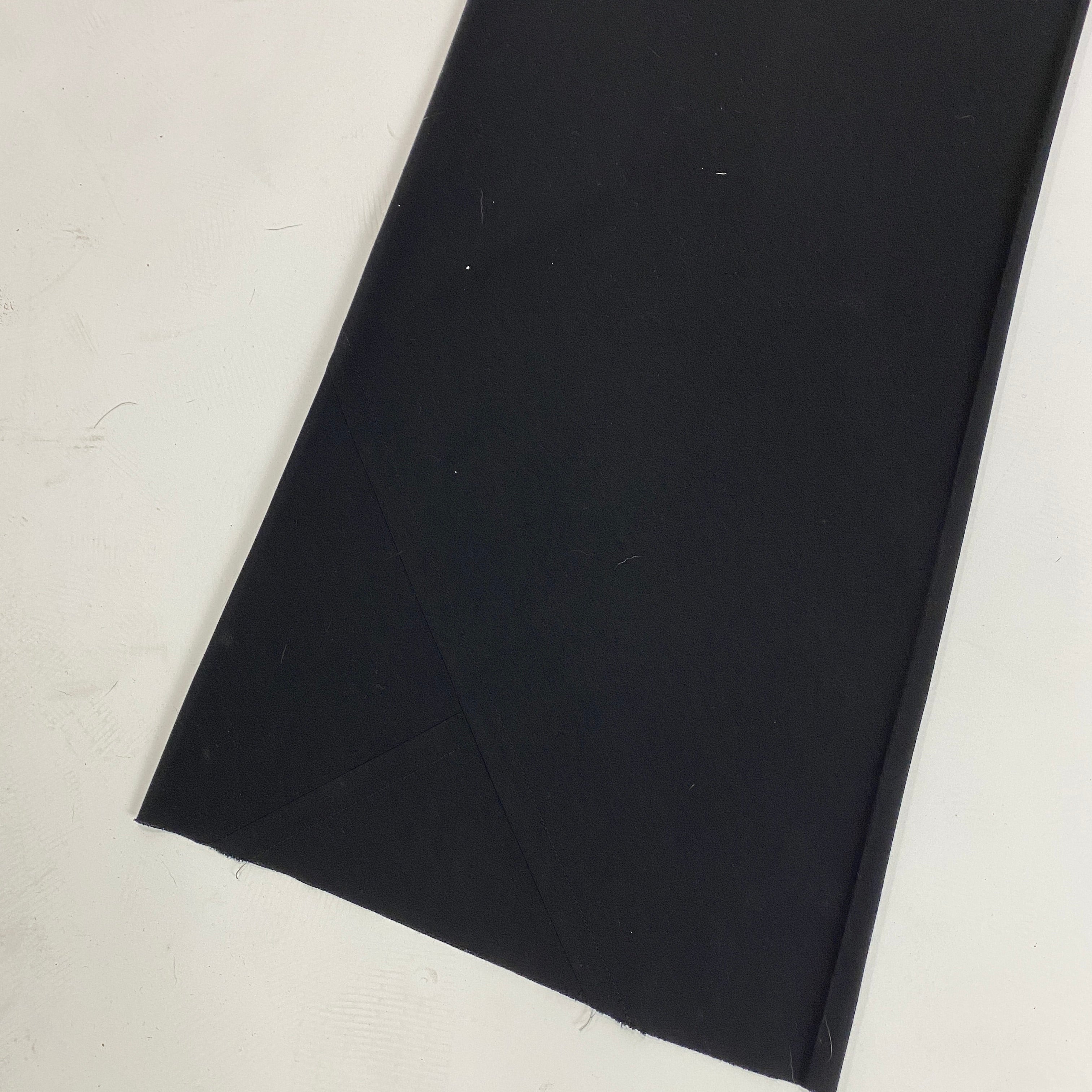 Rick Owens Black Wool Mix Lightweight Palazzo Pants XXS