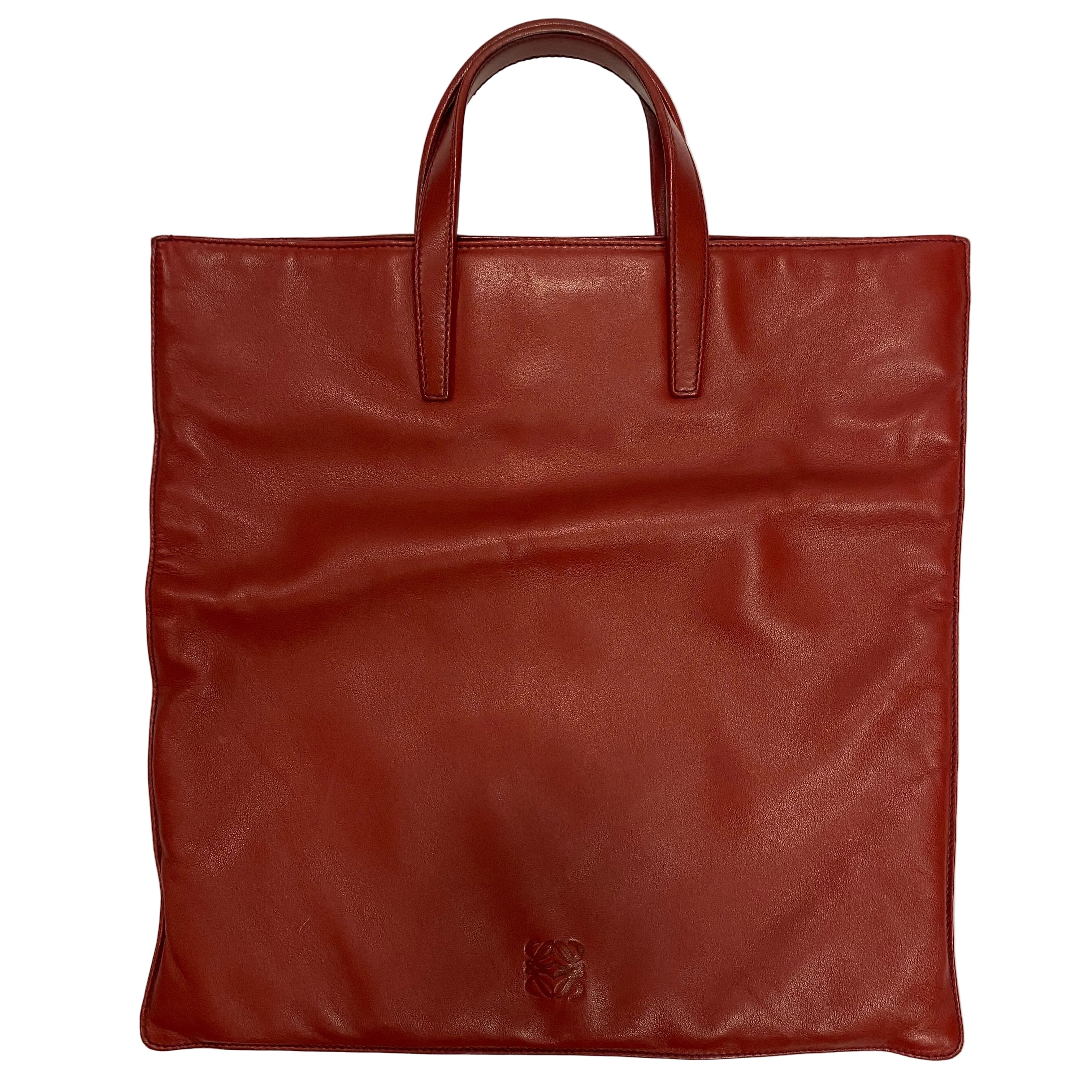 Loewe Ruby Nappa Leather Square Tote Bag