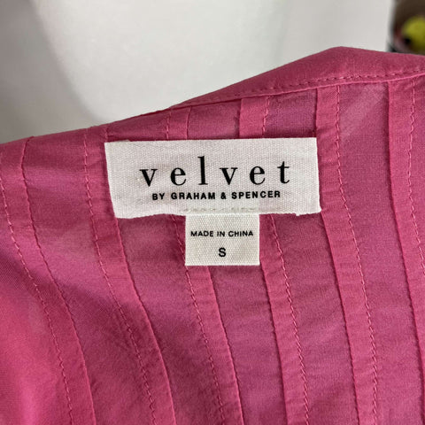 Velvet Flamingo Flutter Sleeve Top S