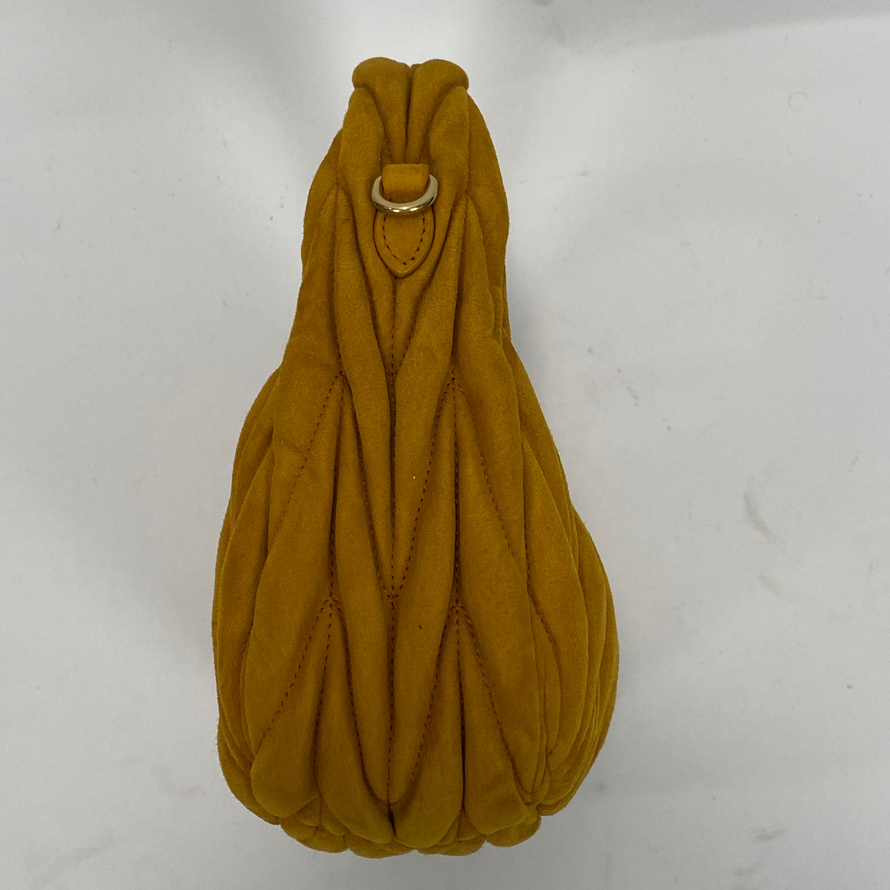 Miu Miu New £2150 Whiskey Wander Matelasse Suede Hobo Bag