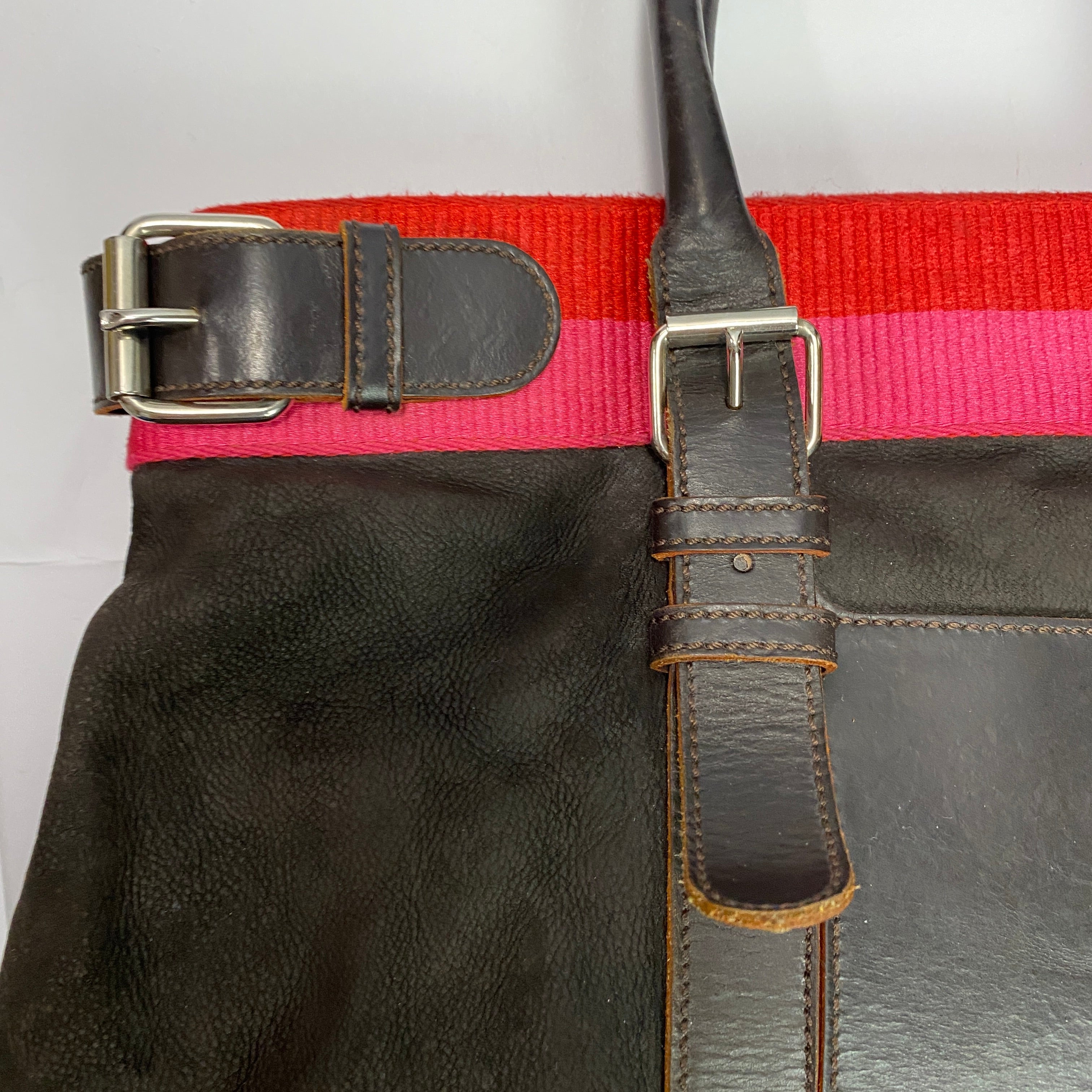Loewe Bitter Chocolate Nubuck Large Anagram Shoulderbag