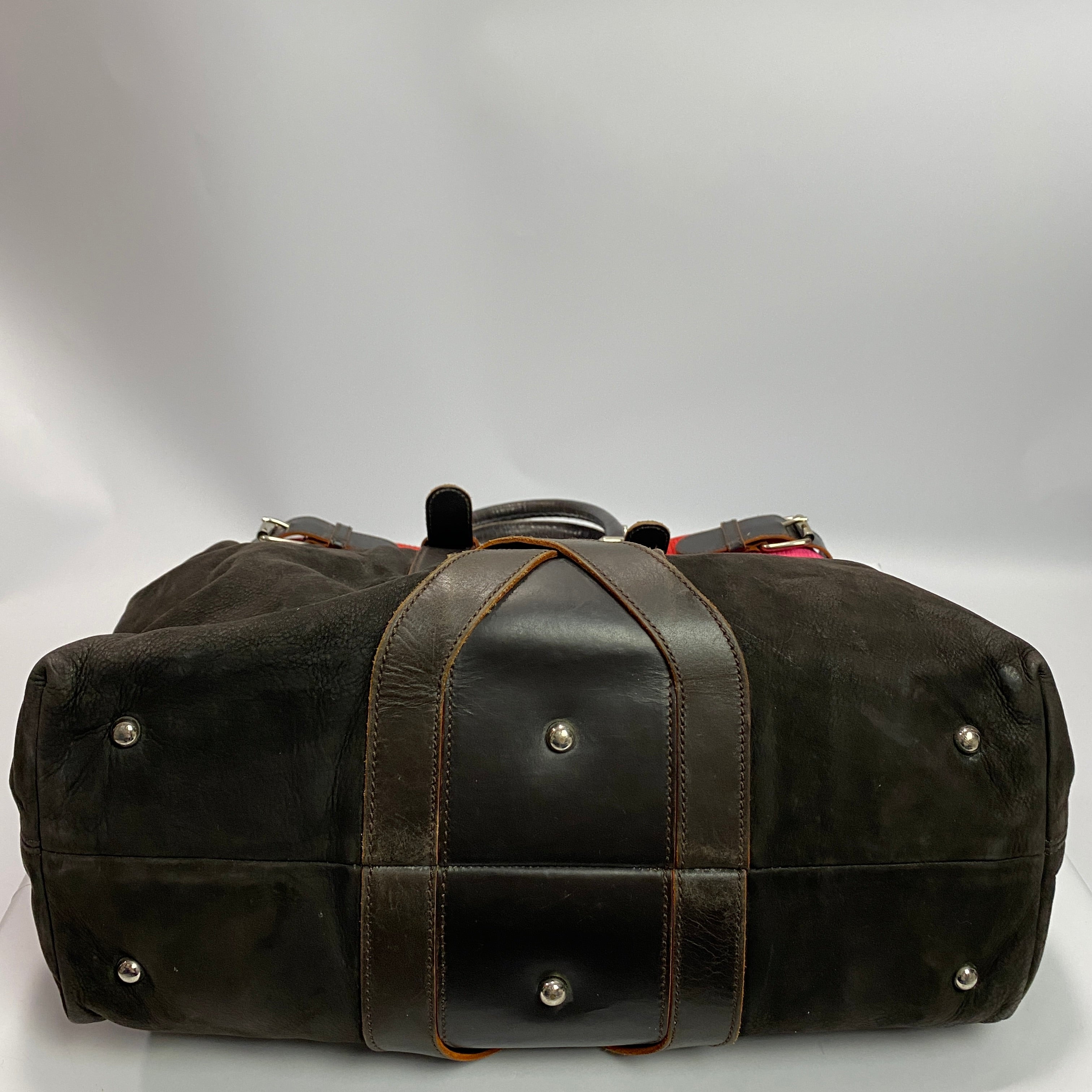 Loewe Bitter Chocolate Nubuck Large Anagram Shoulderbag