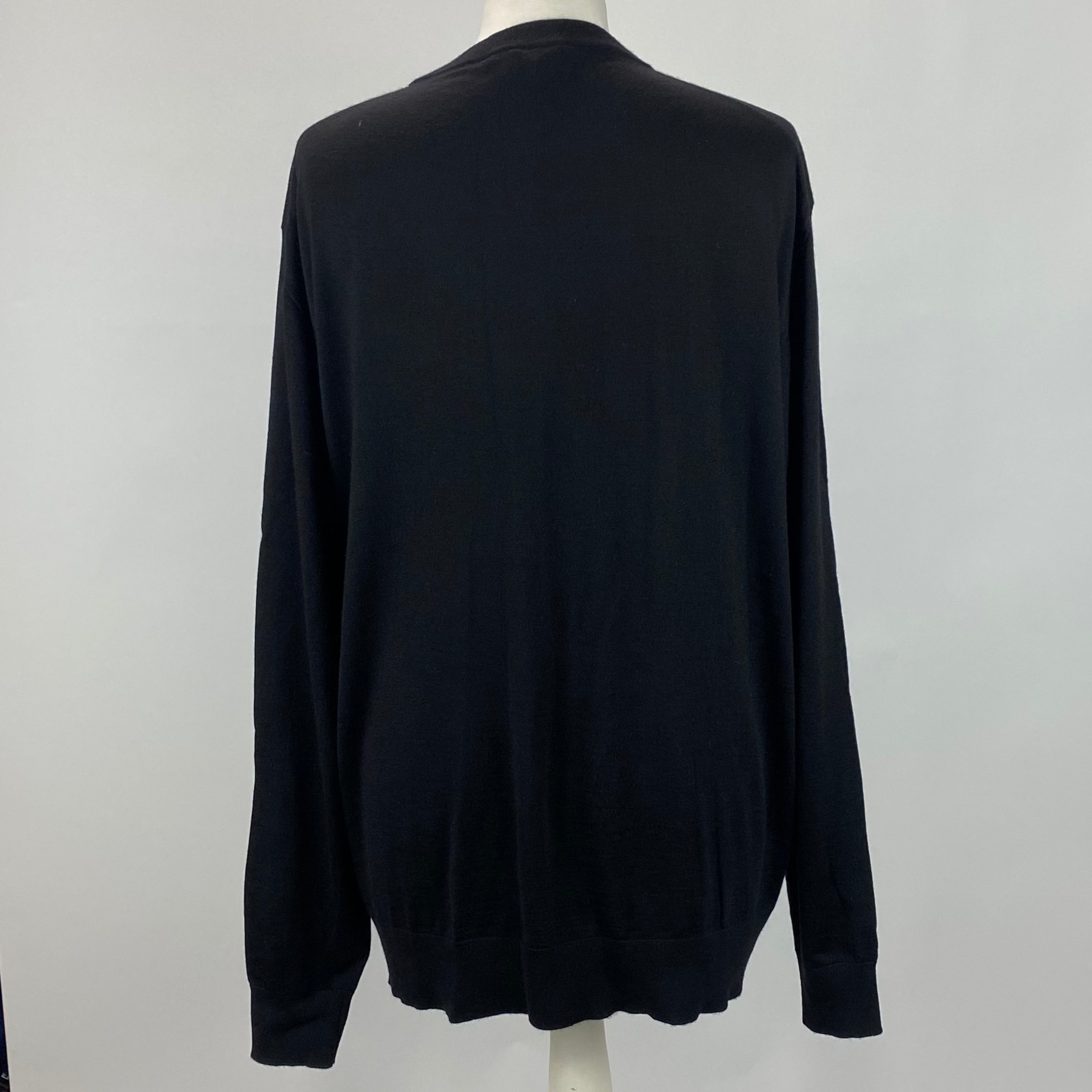 Louis Vuitton New £1410 Black Wool Romantique Sweater L