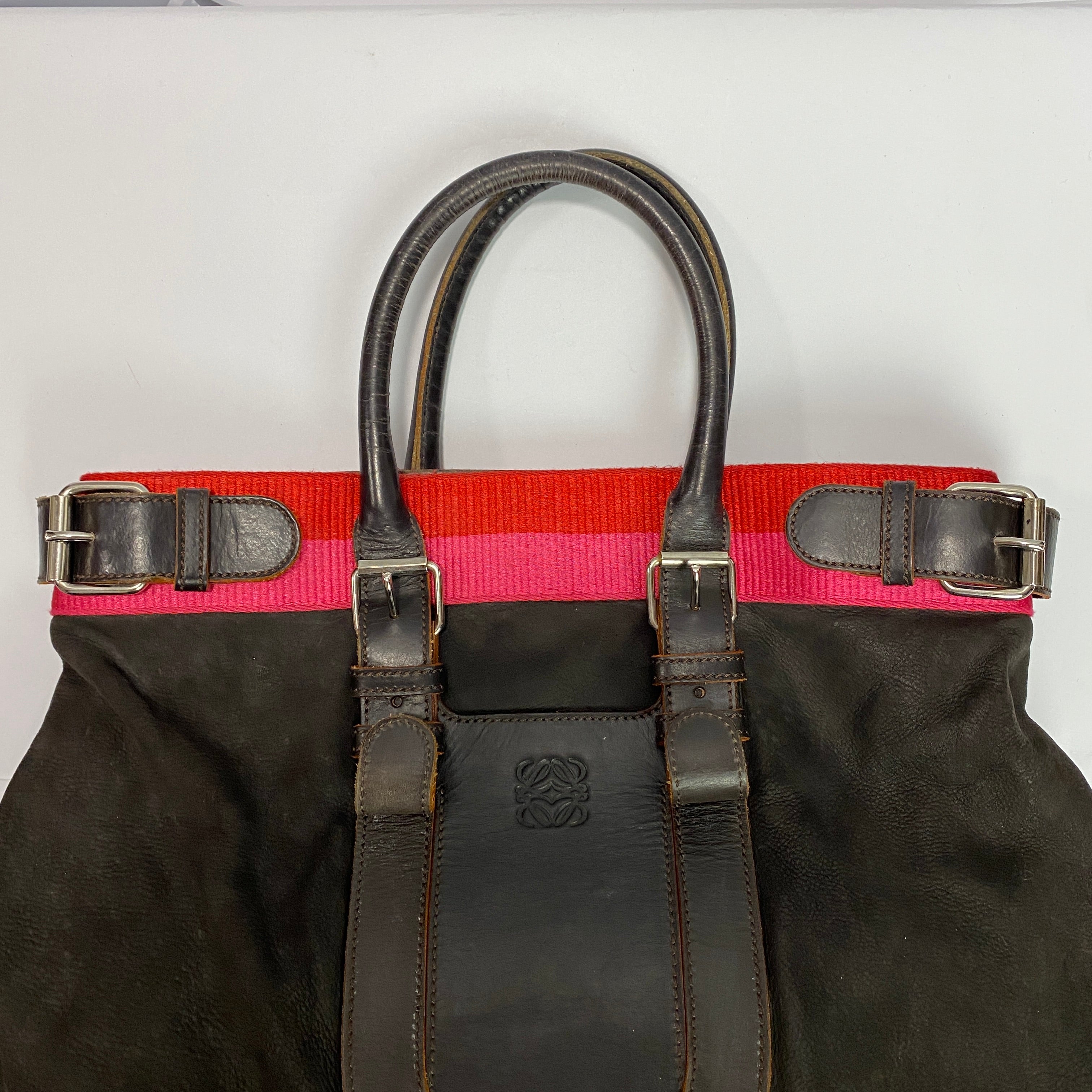 Loewe Bitter Chocolate Nubuck Large Anagram Shoulderbag