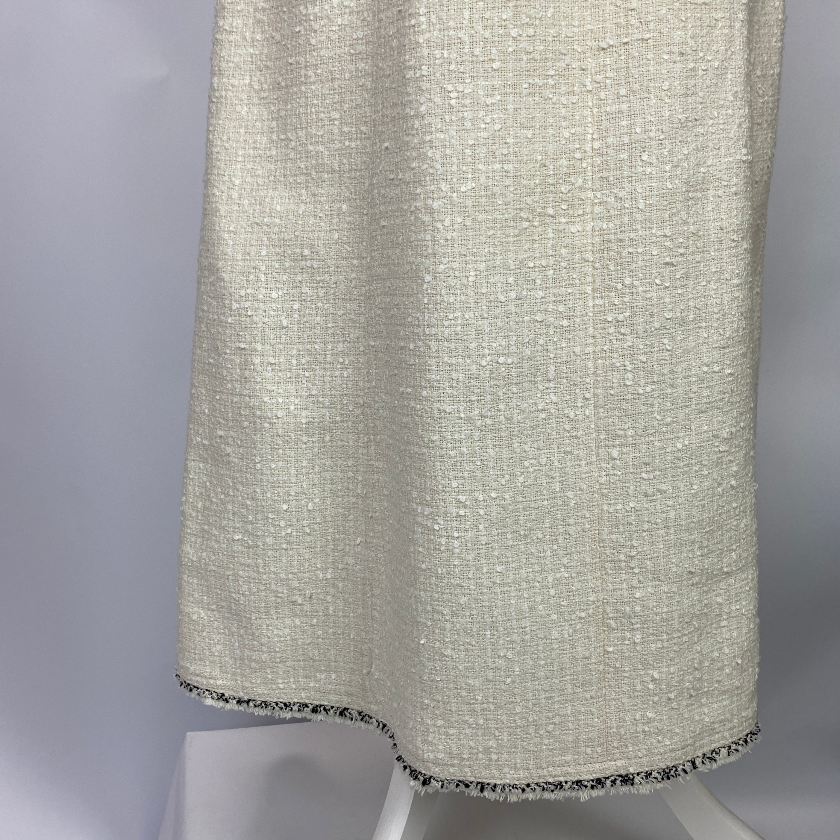Me&Em New £325 Ivory & Black Asymmetric Tweed Dress M