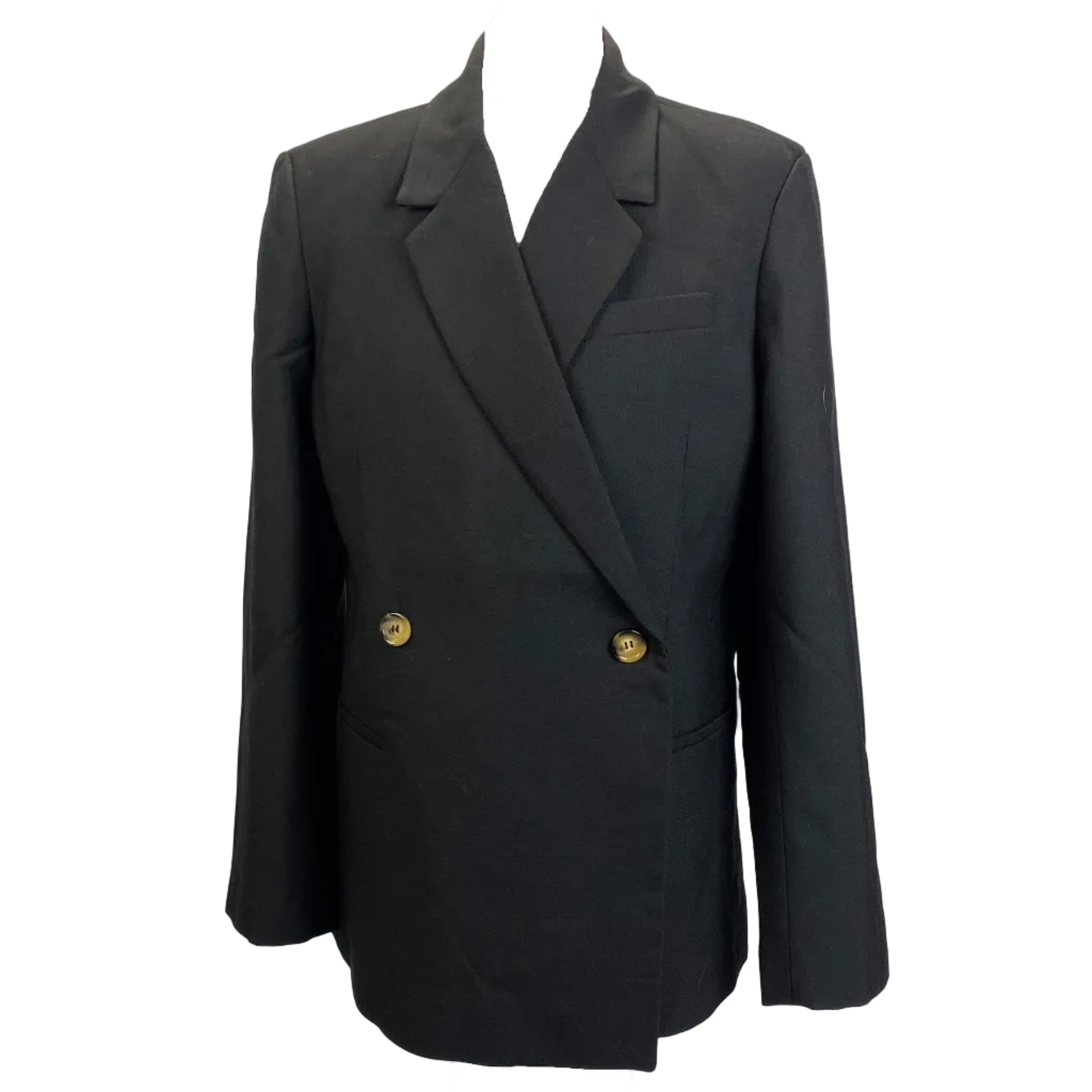 Anine Bing New £435 Black Wool Mix Madeleine Jacket M
