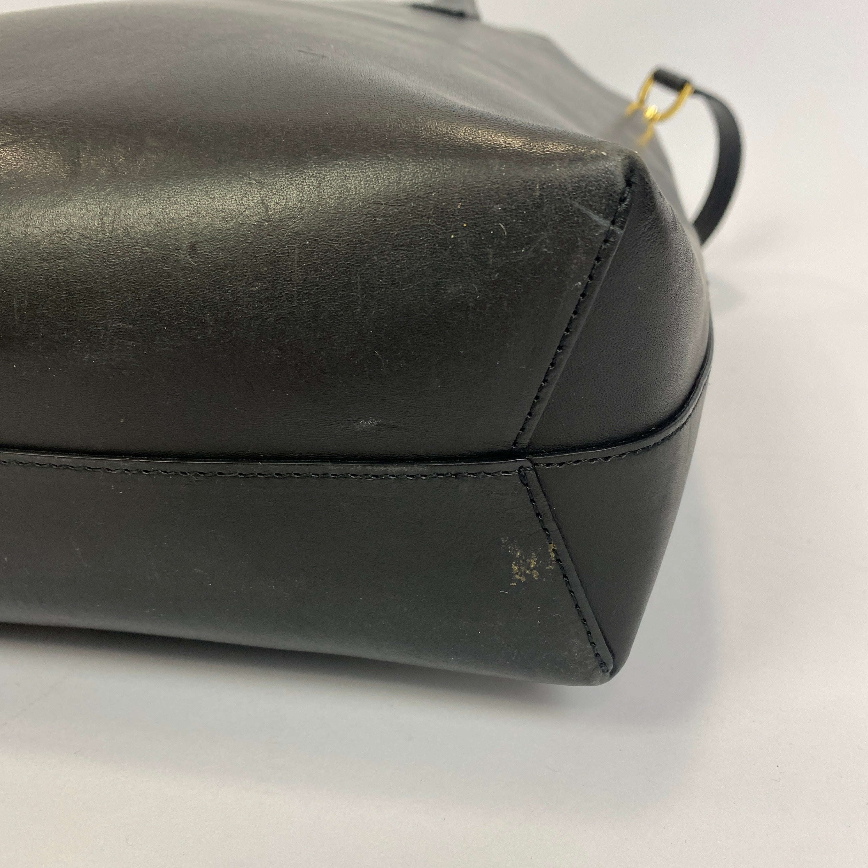 Mansur Gavriel £665 Black Smooth East West Calf Tote Bag