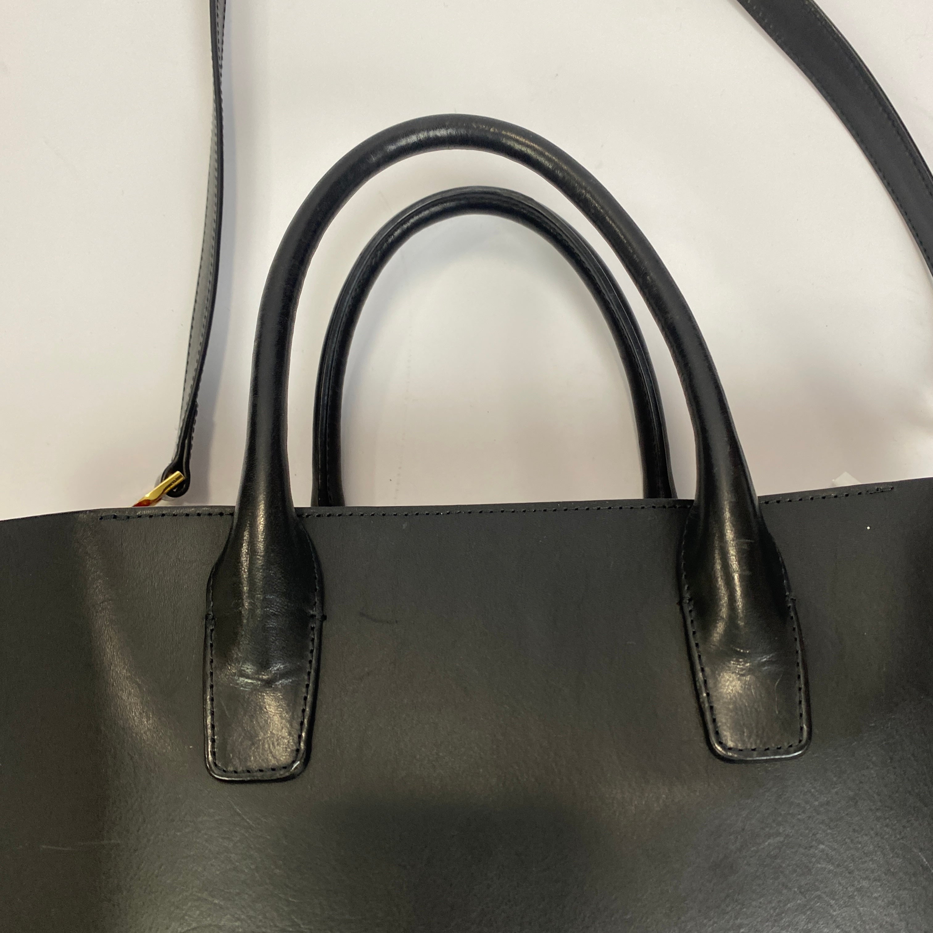 Mansur Gavriel £665 Black Smooth East West Calf Tote Bag