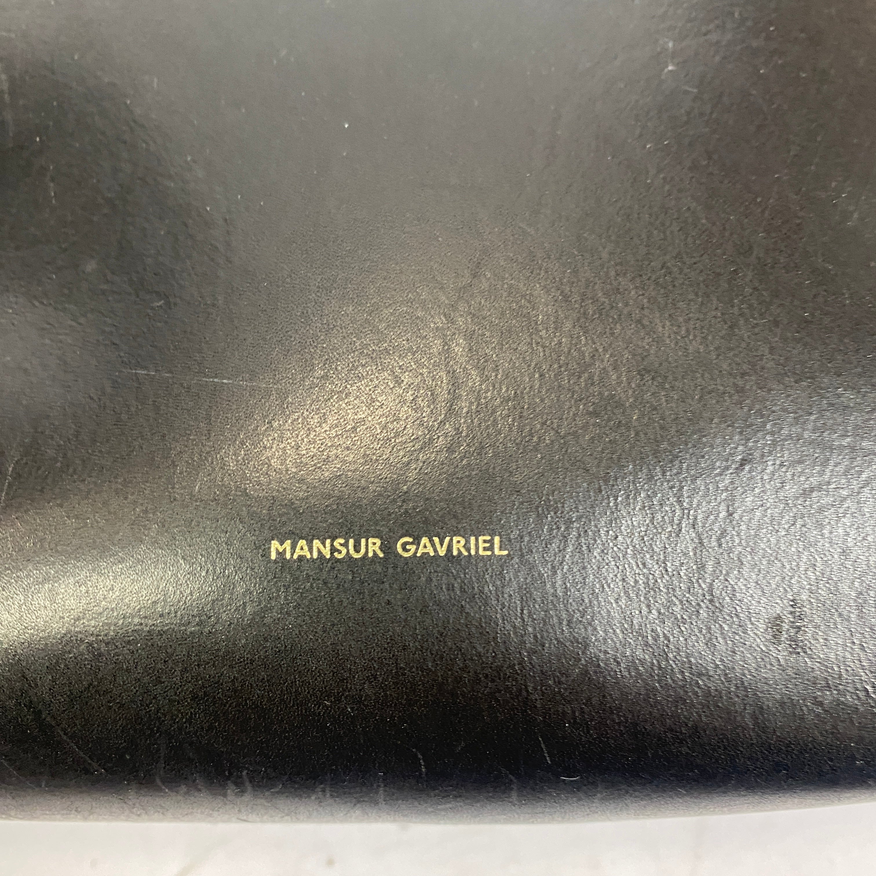 Mansur Gavriel £665 Black Smooth East West Calf Tote Bag