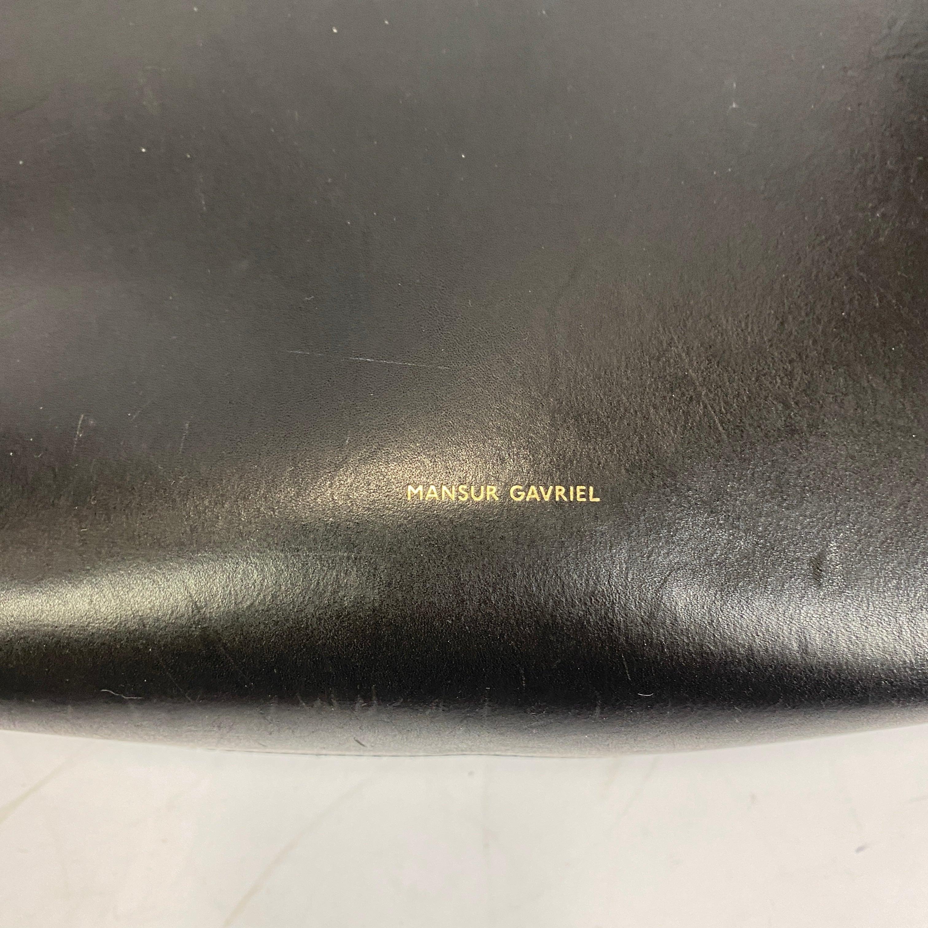 Mansur Gavriel £665 Black Smooth East West Calf Tote Bag