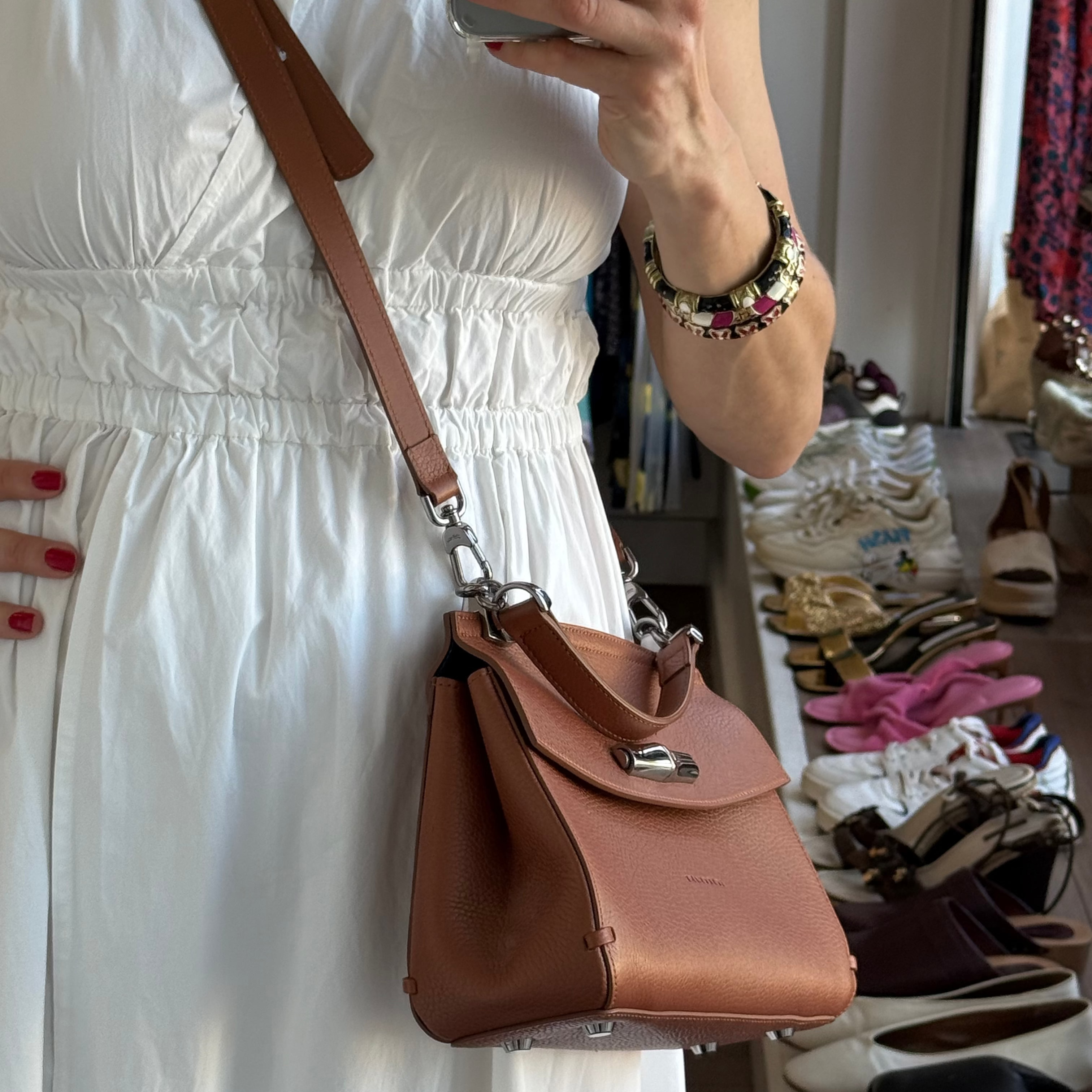 Longchamp Tan Madeleine Shoulderbag