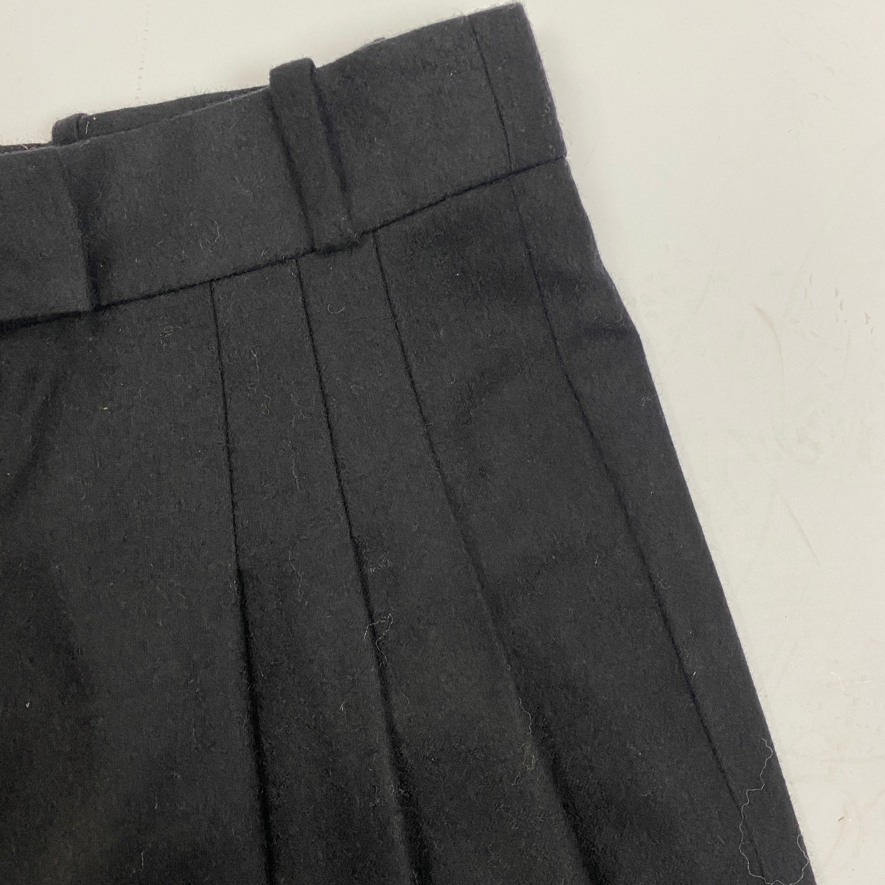 Chanel New Black Wool Wide Leg Trousers XS/S