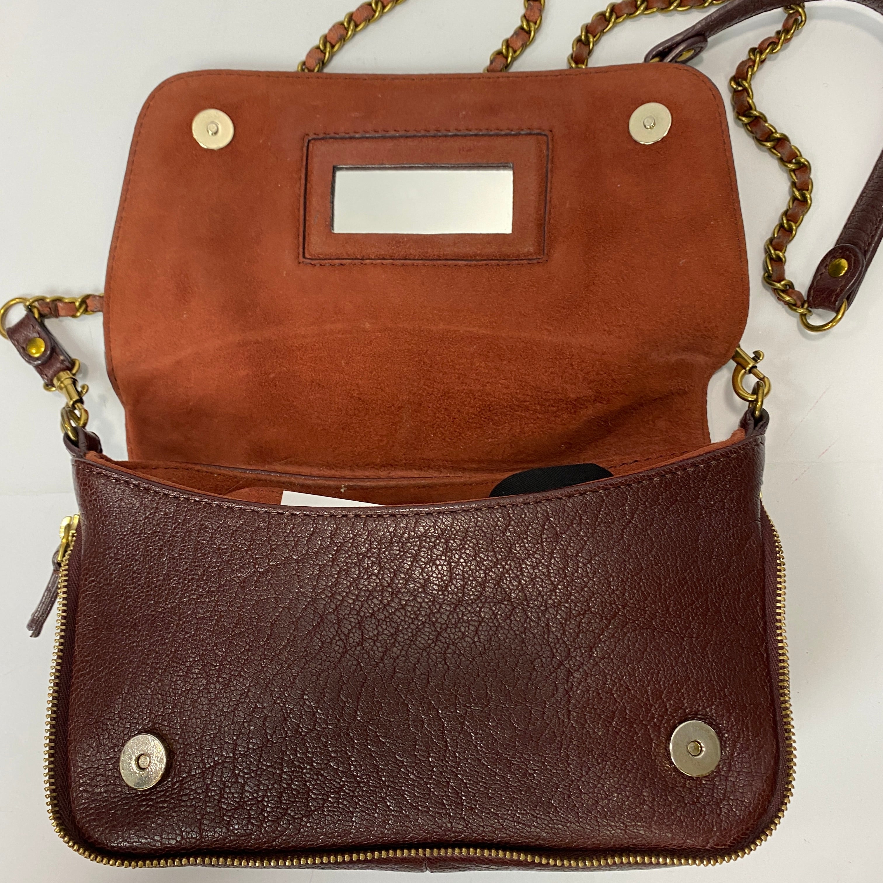 Jerome Dreyfuss Burgundy Small Bobi Crossbody Bag
