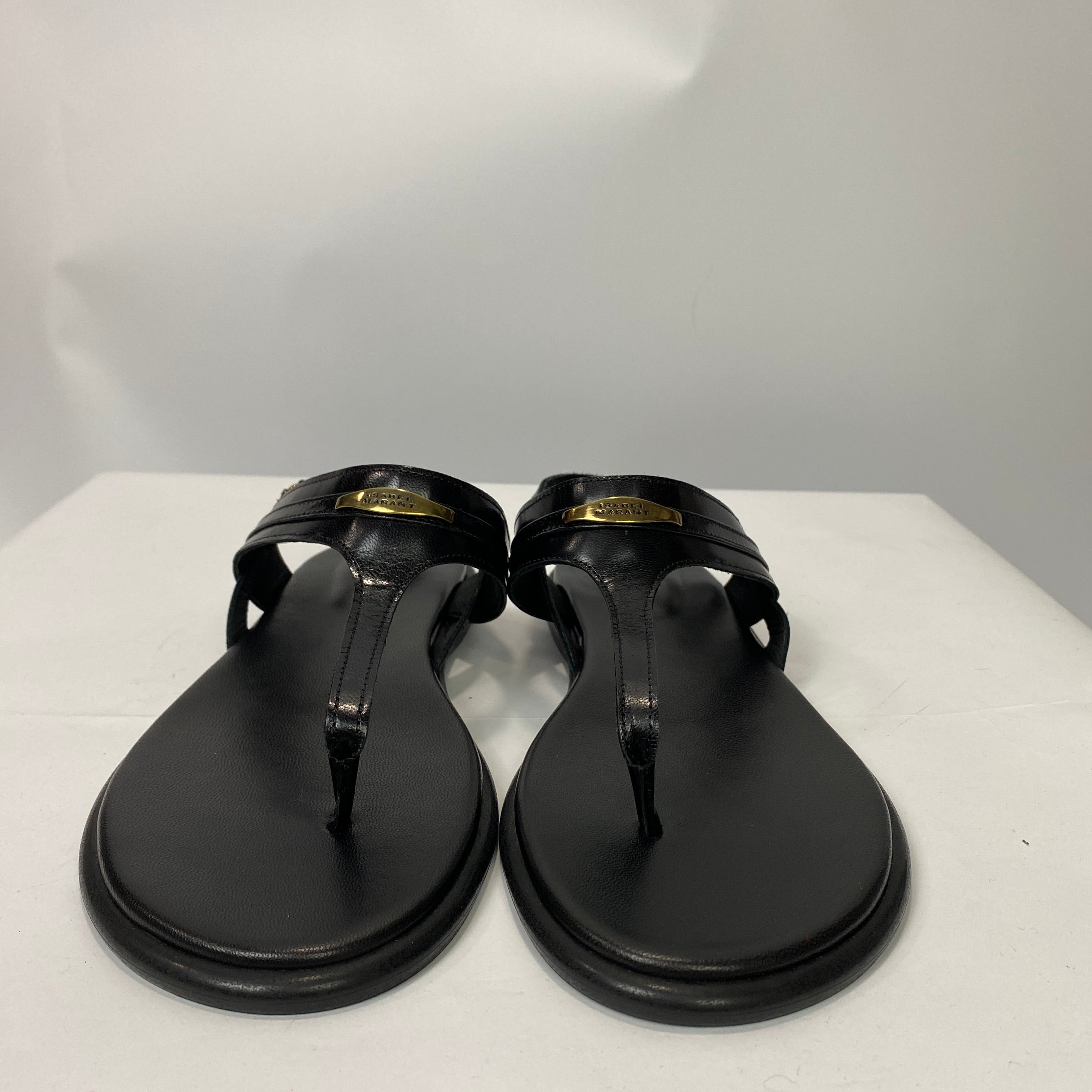 Isabel Marant New £395 Black Nya Flat Sandals 41