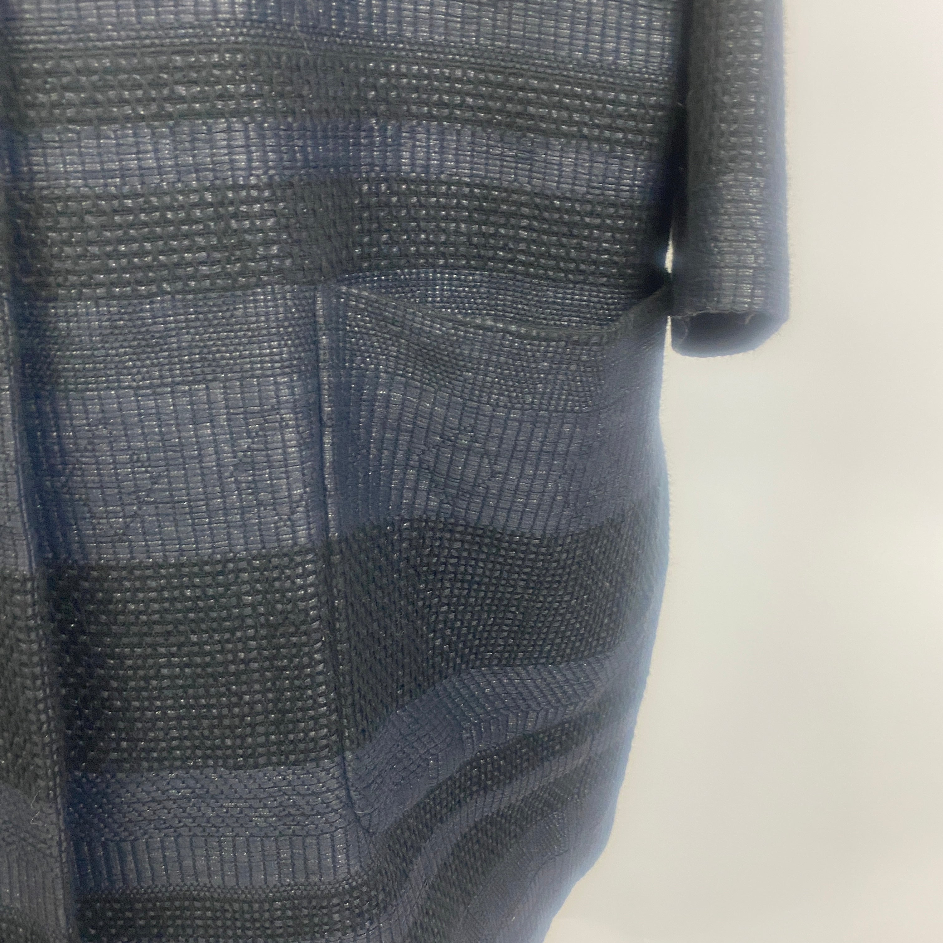 Pomandere Midnight & Black Cotton Jacquard Light Coat L