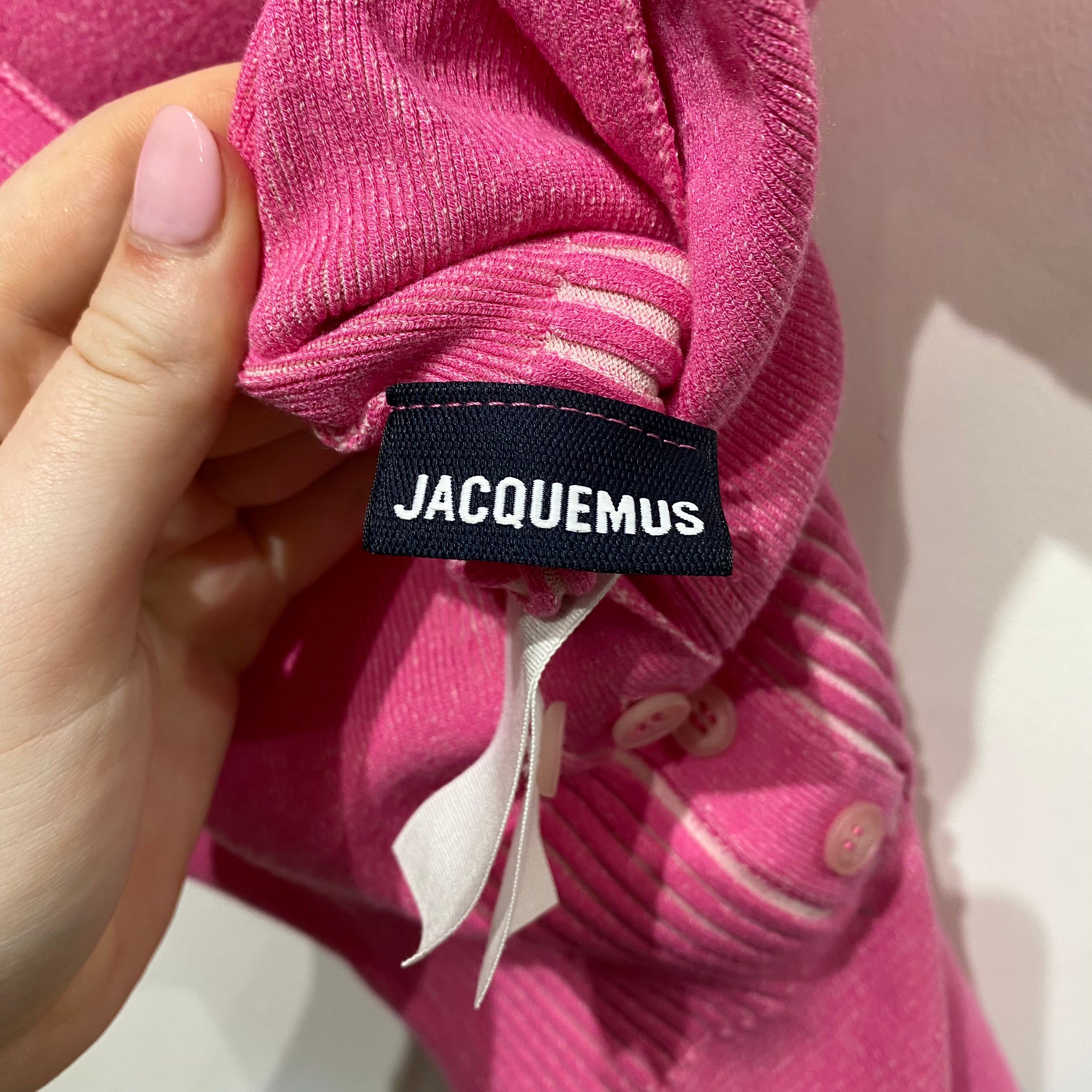 Jacquemus New £355 Pink Knit Le Body Yauco Bodysuit XS