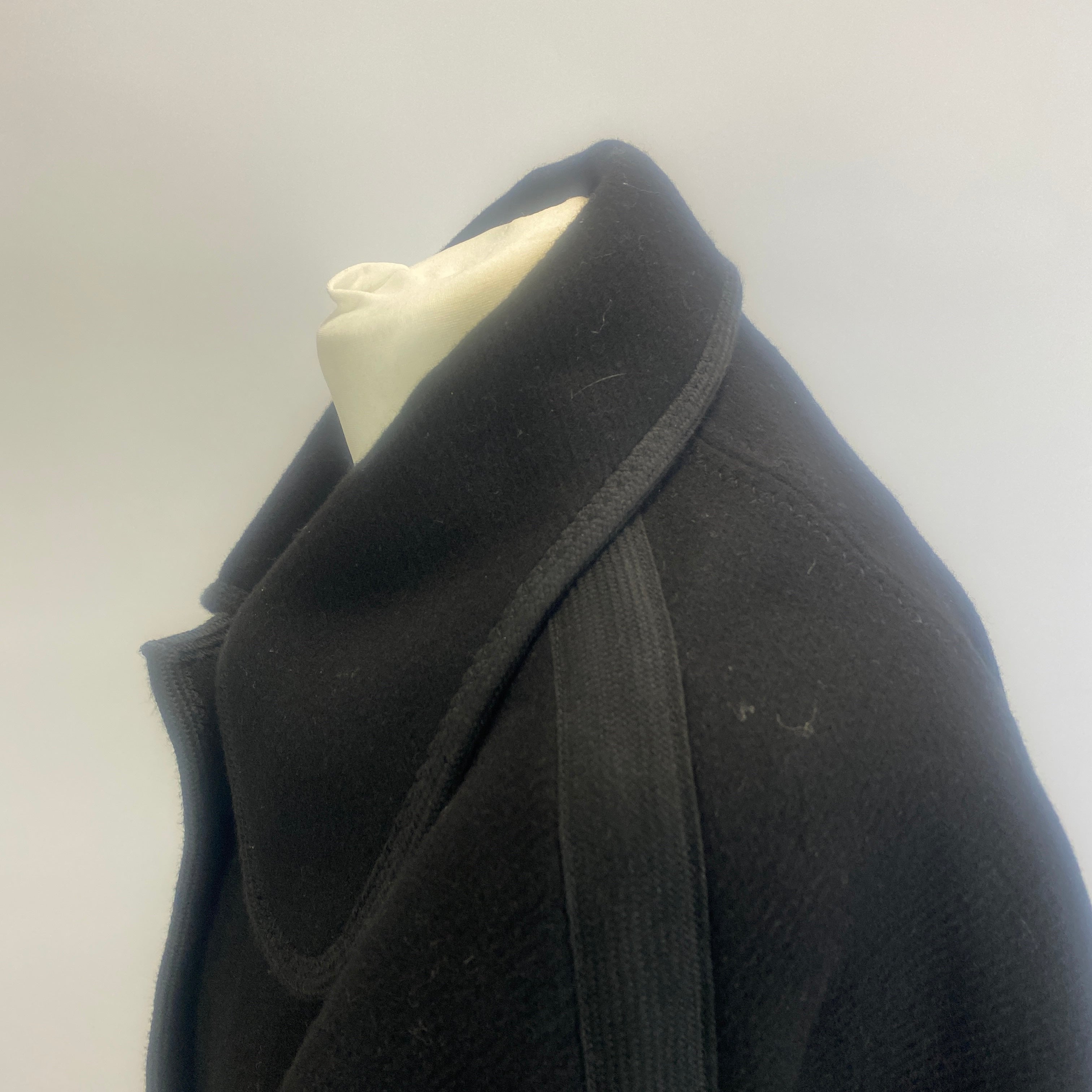 Chloe Black Wool Mix Crop Cape Jacket S/M/L