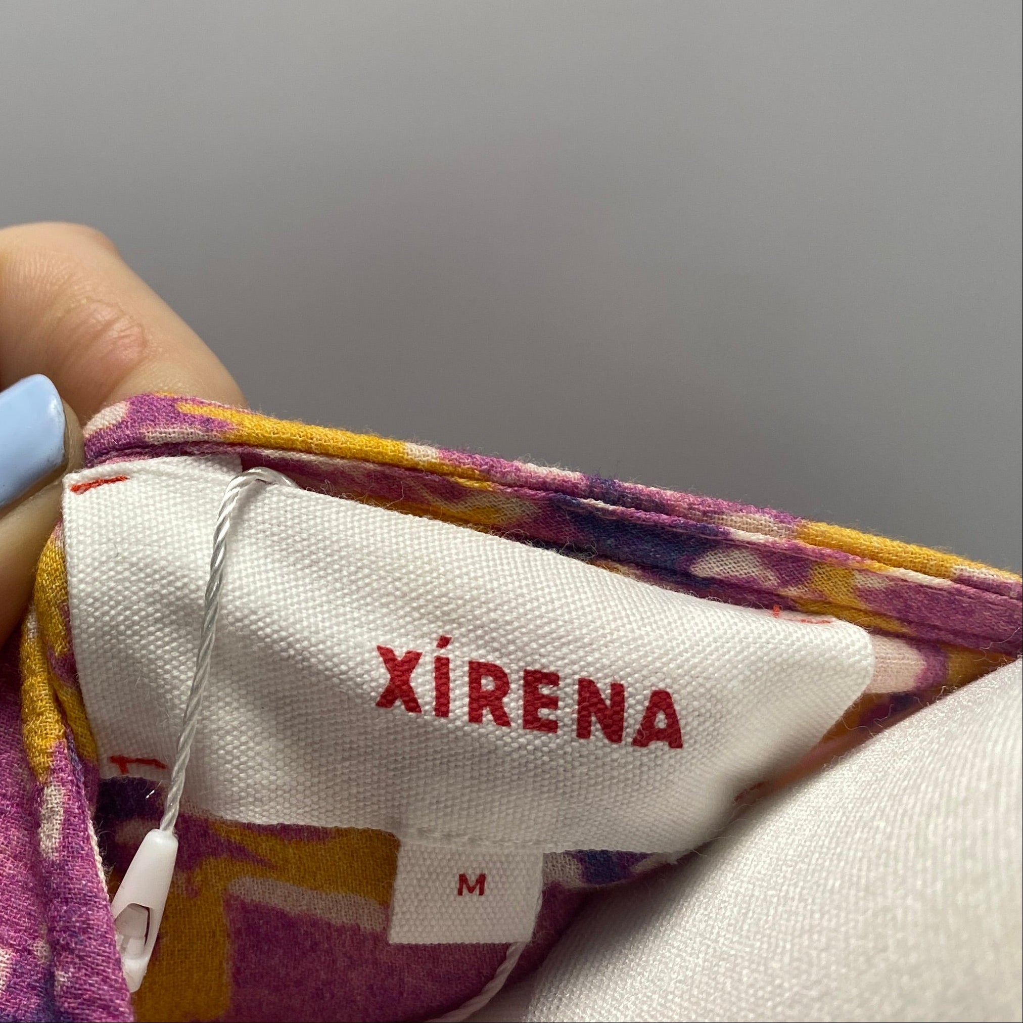 Xirena New £372 Orchid Ikat Belted Maxi Dress M