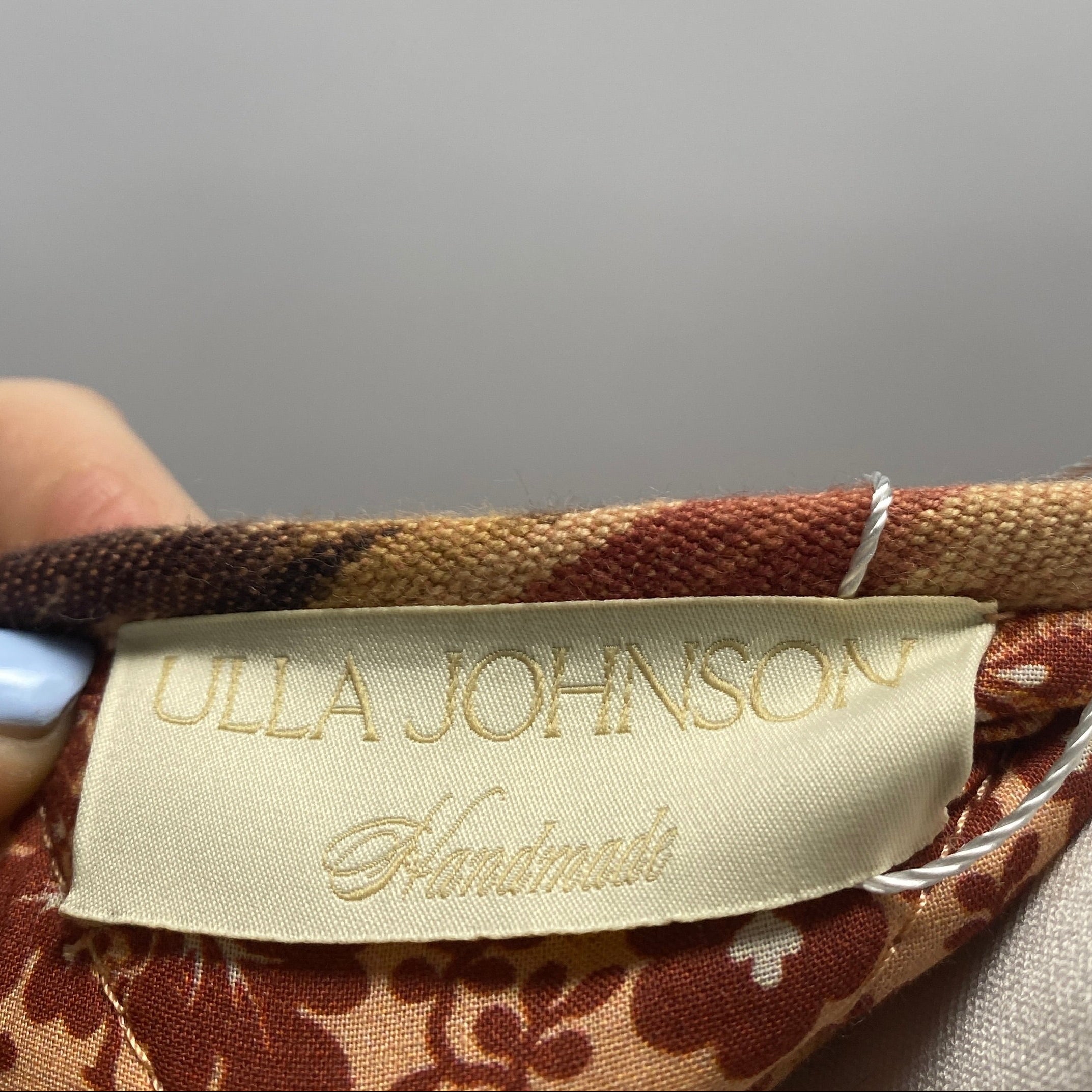 Ulla Johnson Peach Ikat Print Quilted Crop Jacket S