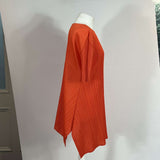 Pleats Please Issey Miyake Orange Flared Midi Dress Sz5 XS/S/M/L/XL