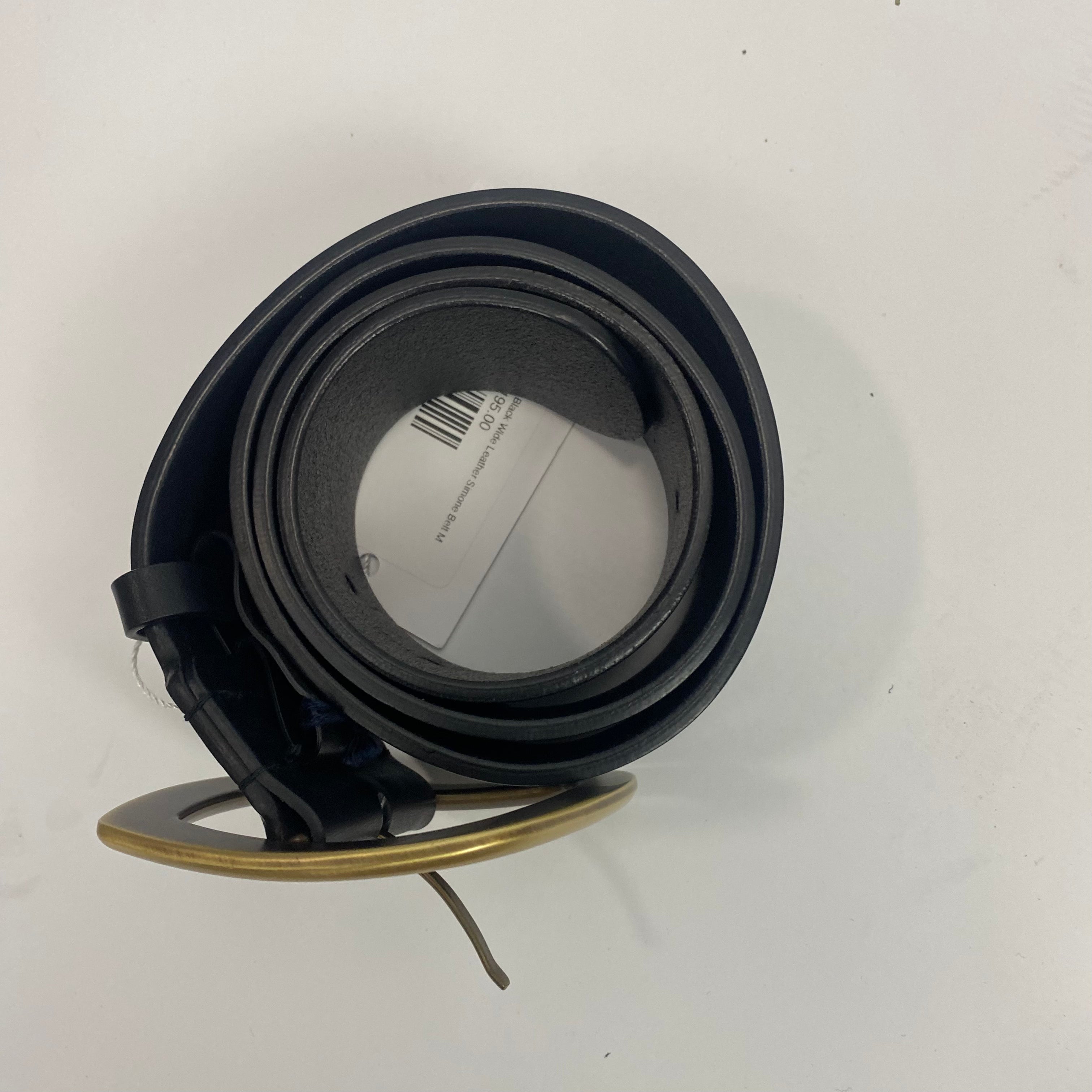 Gabriela Hearst New £410 Black Leather Buckle Simone Belt S