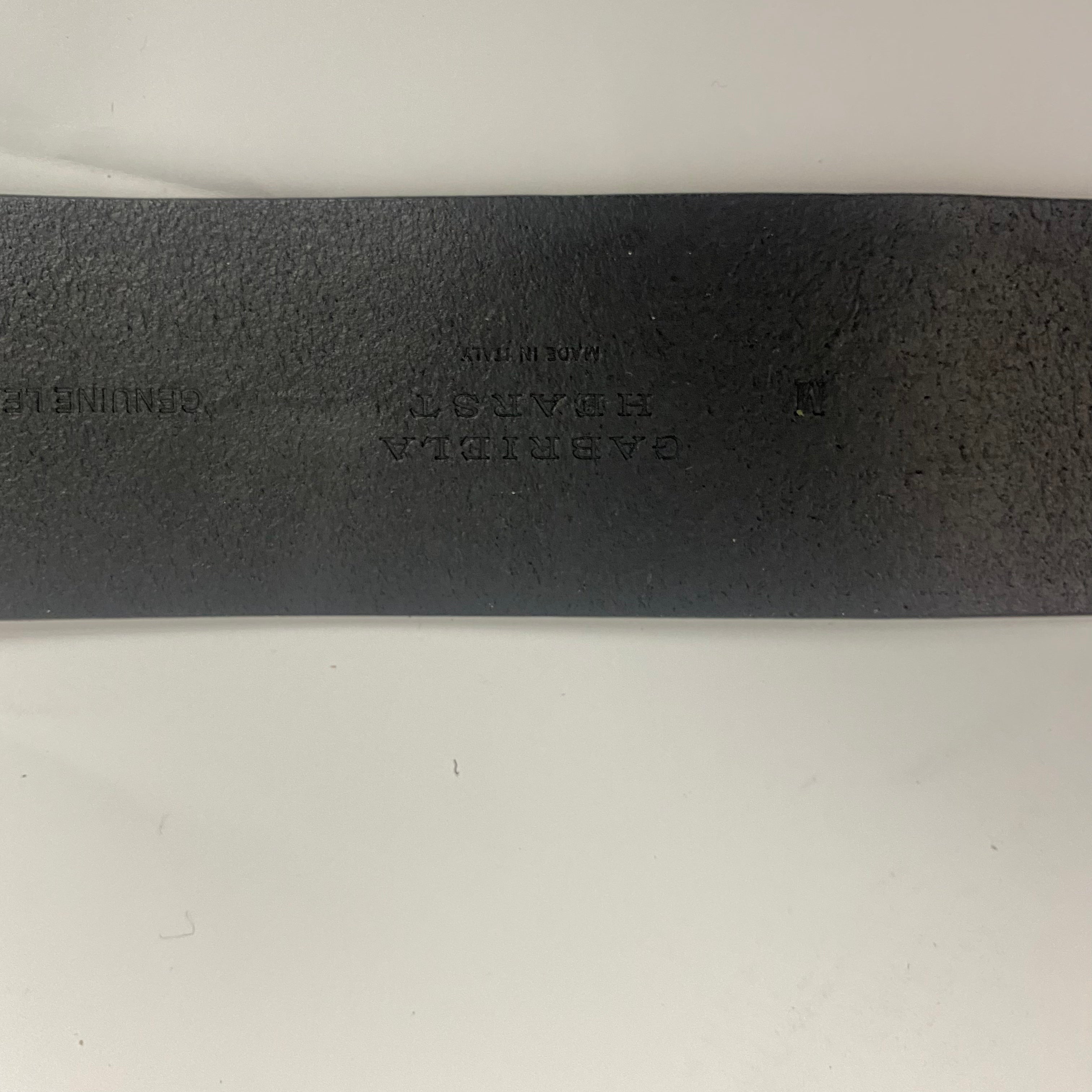 Gabriela Hearst New £410 Black Leather Buckle Simone Belt S