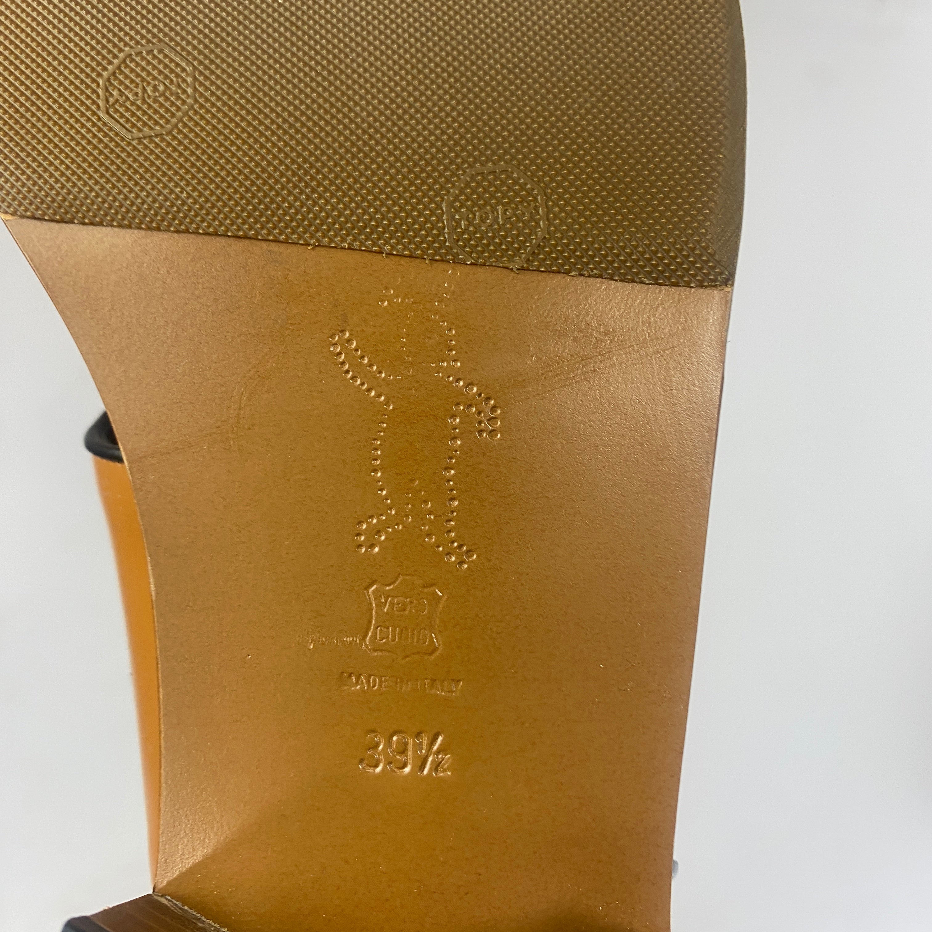 Marni Blue & Tan Slingback Sandals 39.5