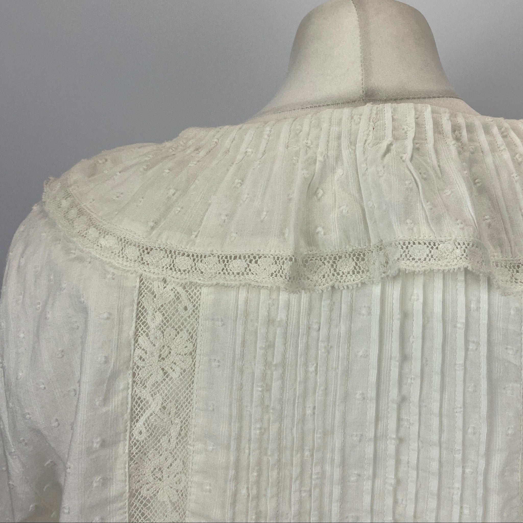 LoveShackFancy New Ivory Heritage Blouse M